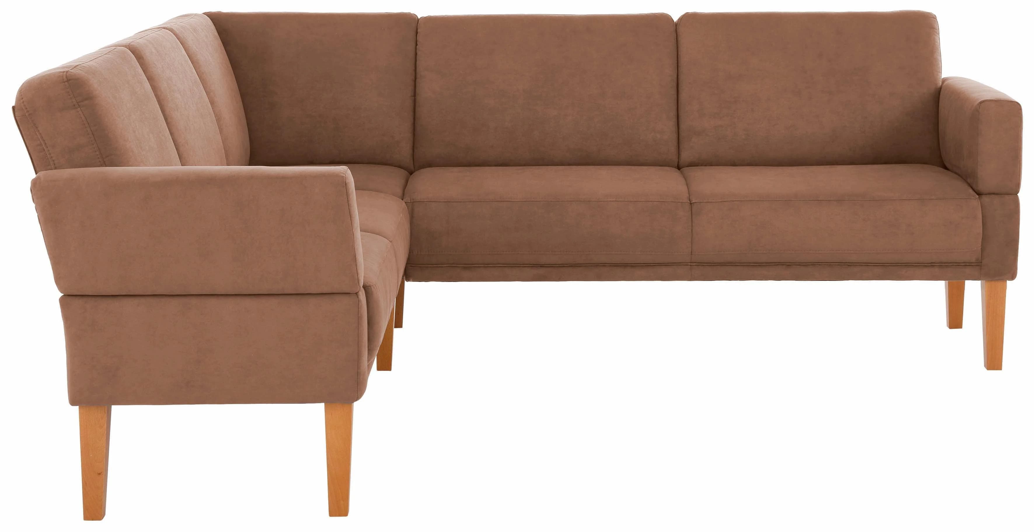 HOME AFFAIRE Eckbank Fehmarn Braun Microfaser Antik-Leder-Optik