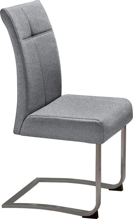 Freischwinger OTTO HOME Rab Grau Silber Metallkufengestell