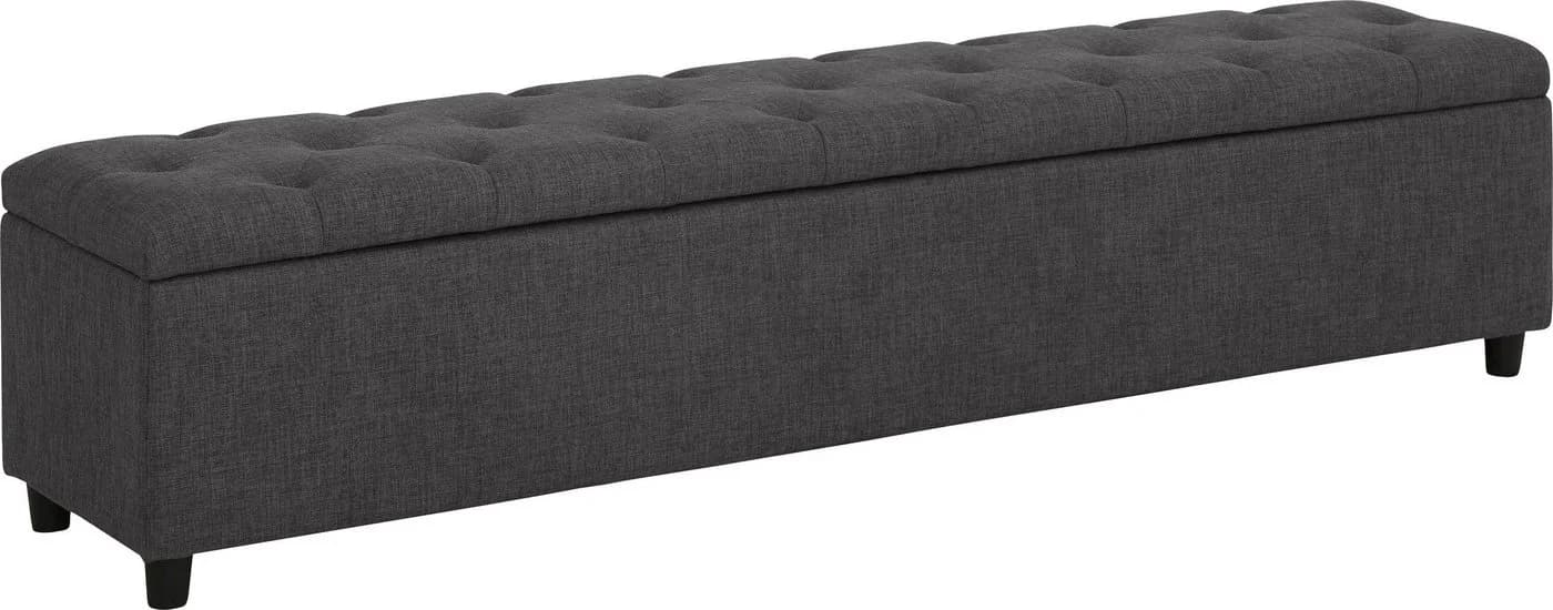 Home Affaire Polsterbank Goronna Grau 180cm Kiefer Massivholz
