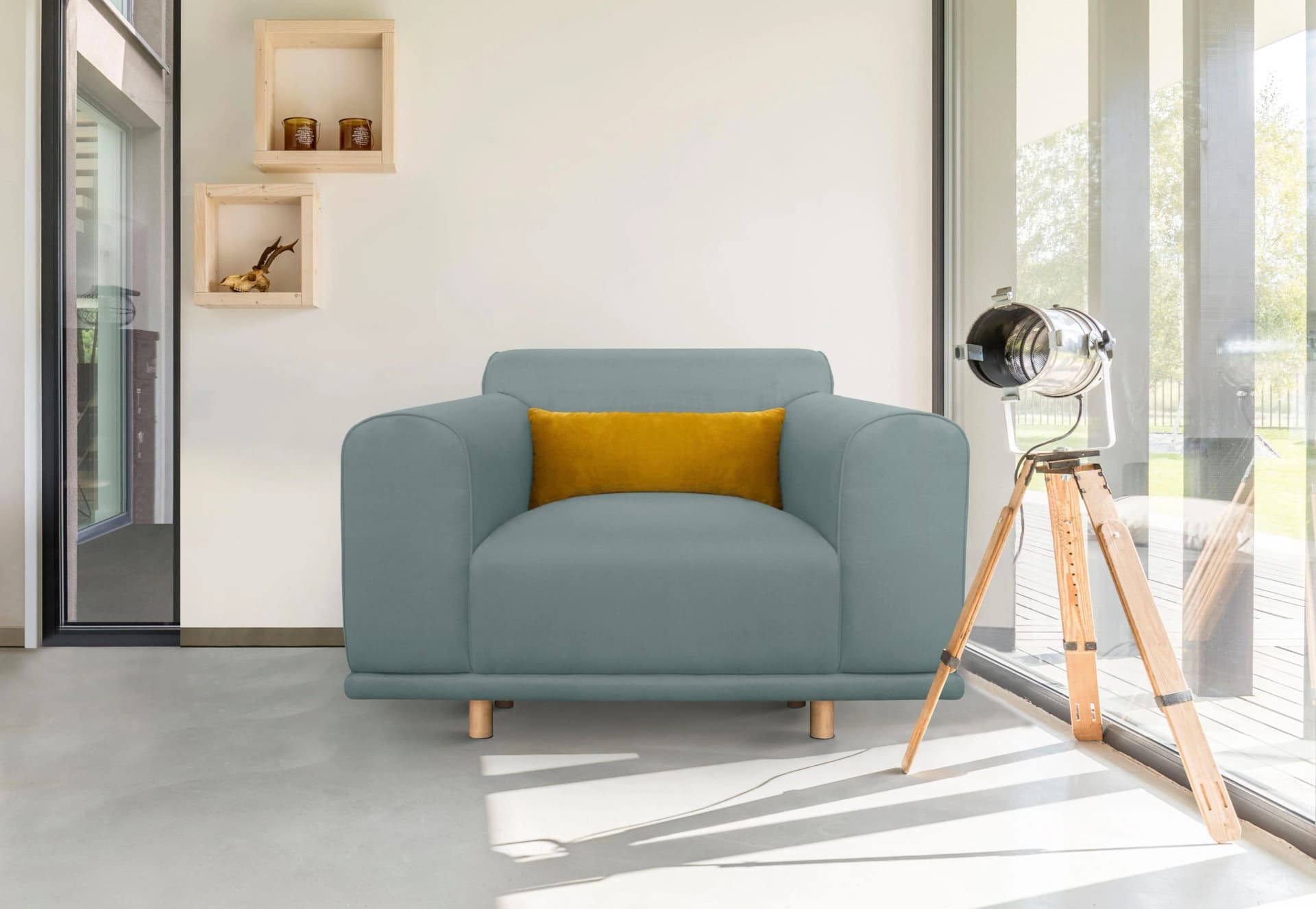 OTTO HOME Maroon Sessel Blau Skandinavisches Design
