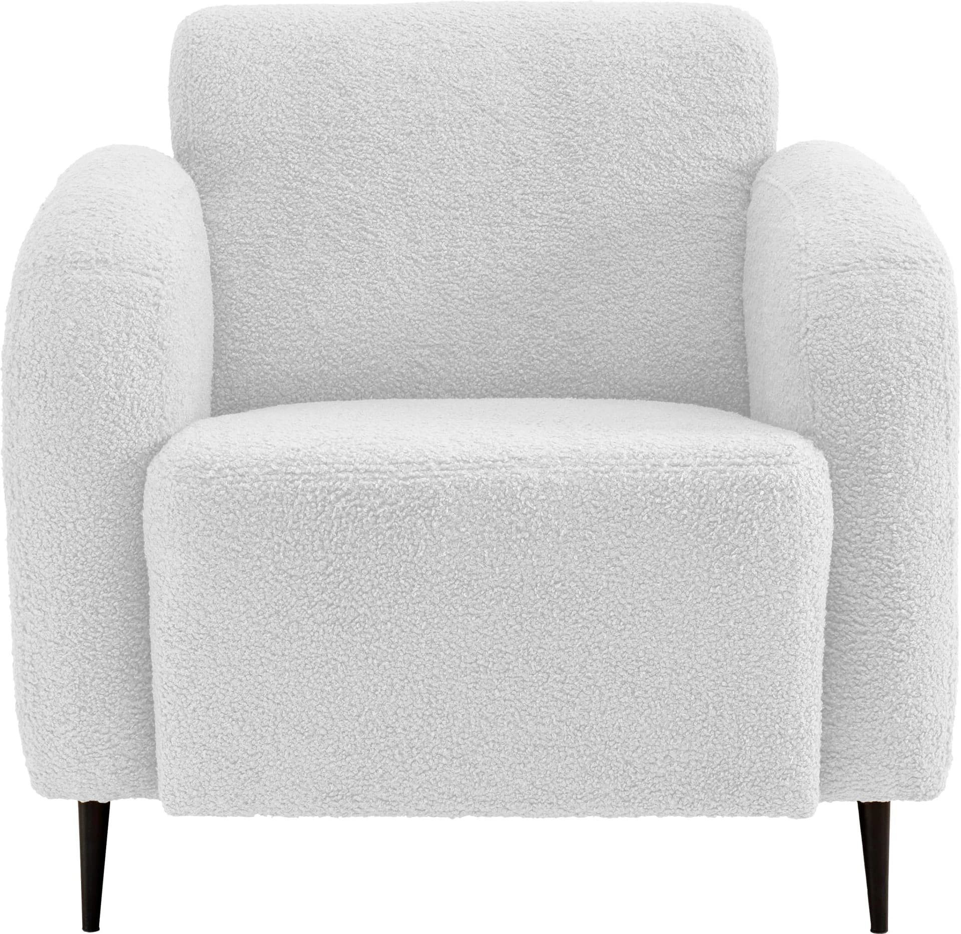 HOME AFFAIRE Cocktailsessel Marone Weiß Microfaser