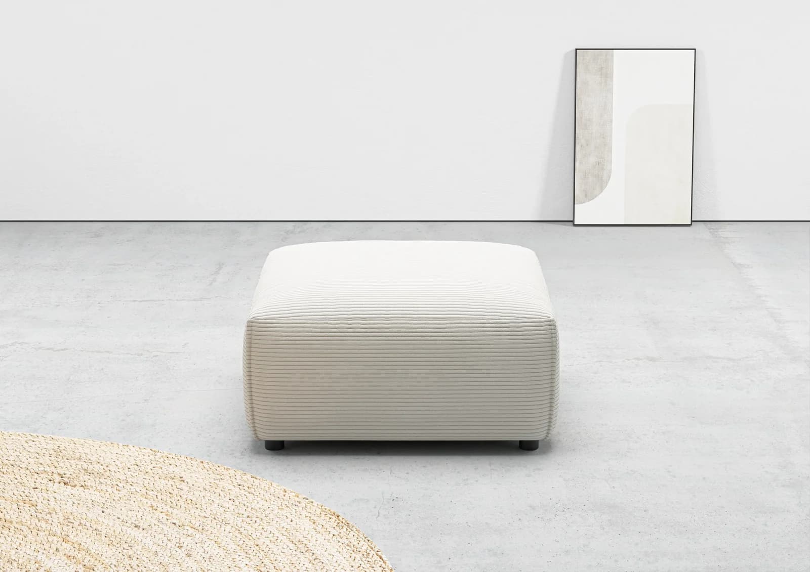 Home Affaire Hocker Glimminge Weiß Cord