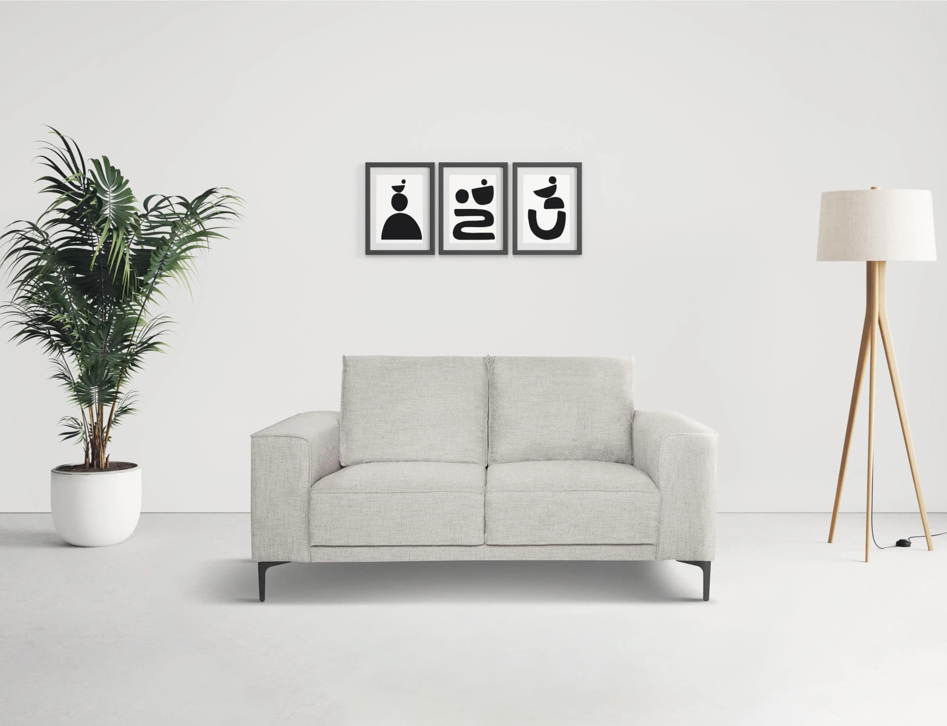 OTTO HOME Kompaktsofa Oland 2-Sitzer Braun Skandi-Design