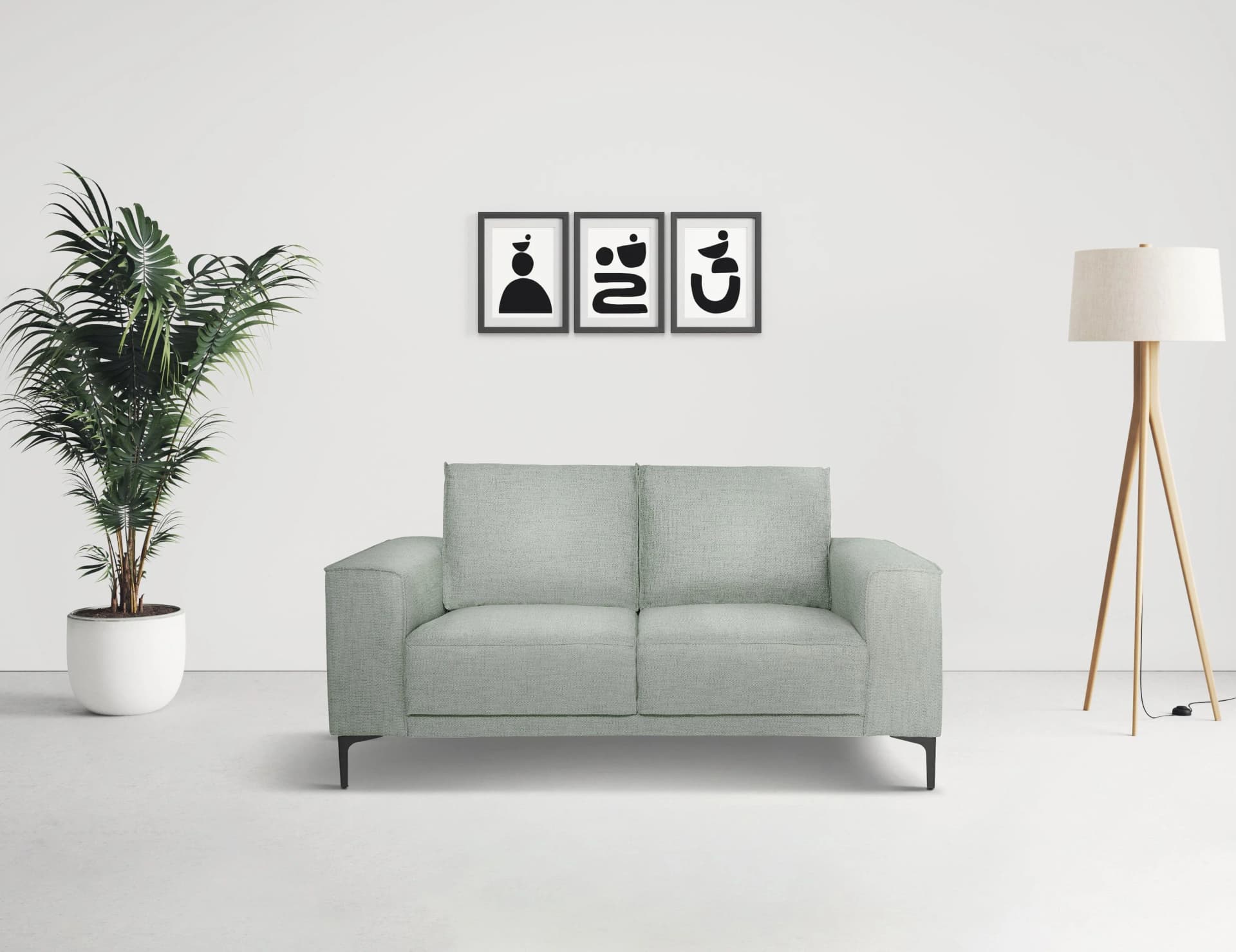 OTTO HOME 2-Sitzer Sofa Oland Blau Skandi Design