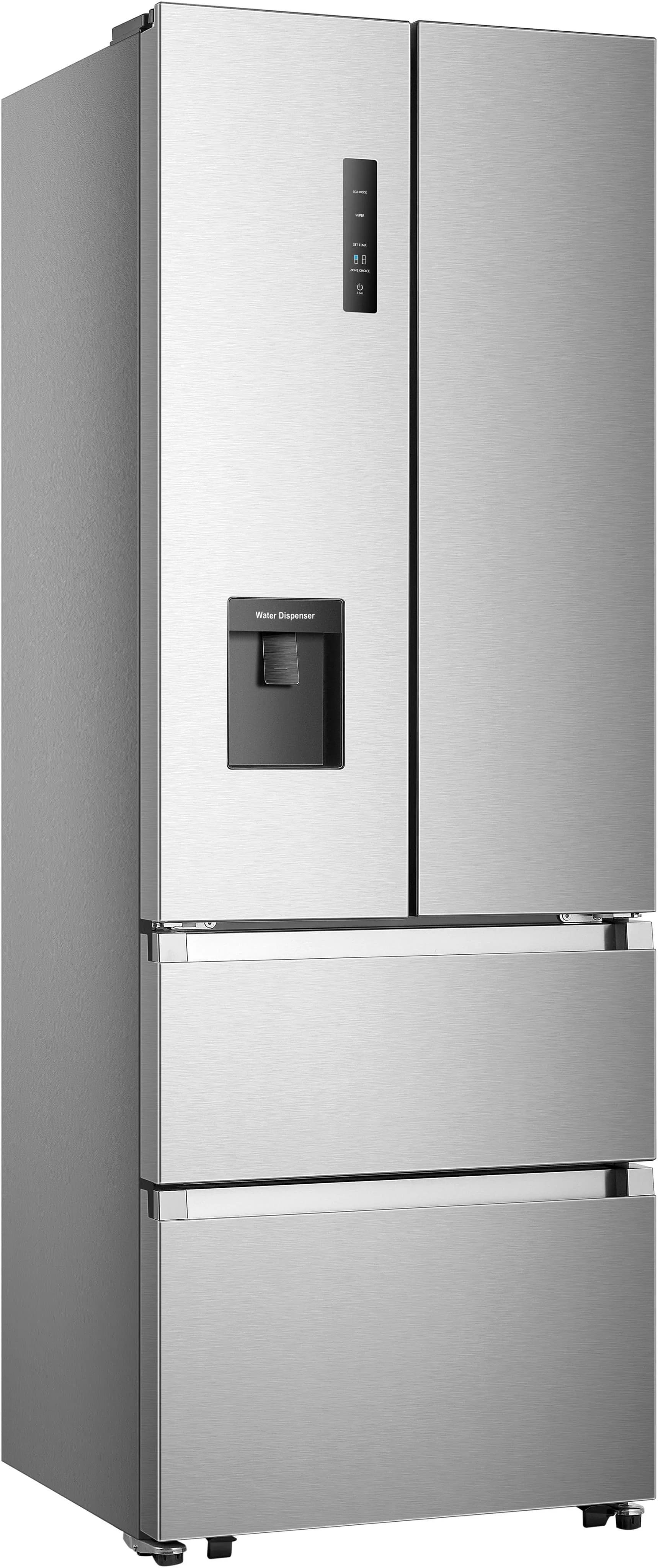 HANSEATIC French Door Kühlschrank HFD20070CWDI Silber Wasserspender