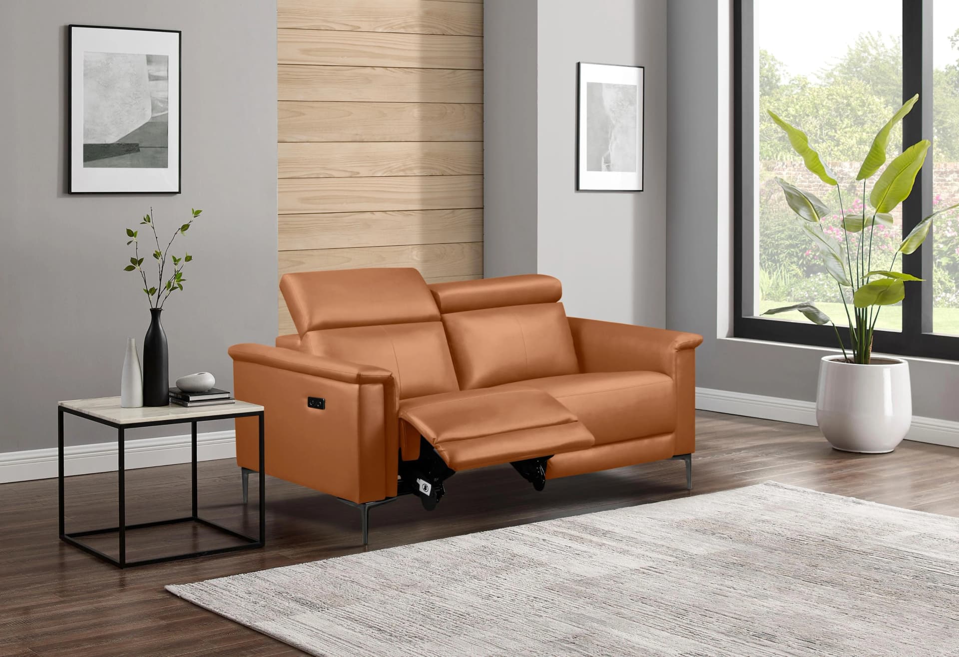 OTTO HOME Lund 2-Sitzer Sofa mit Relaxfunktion und USB-C