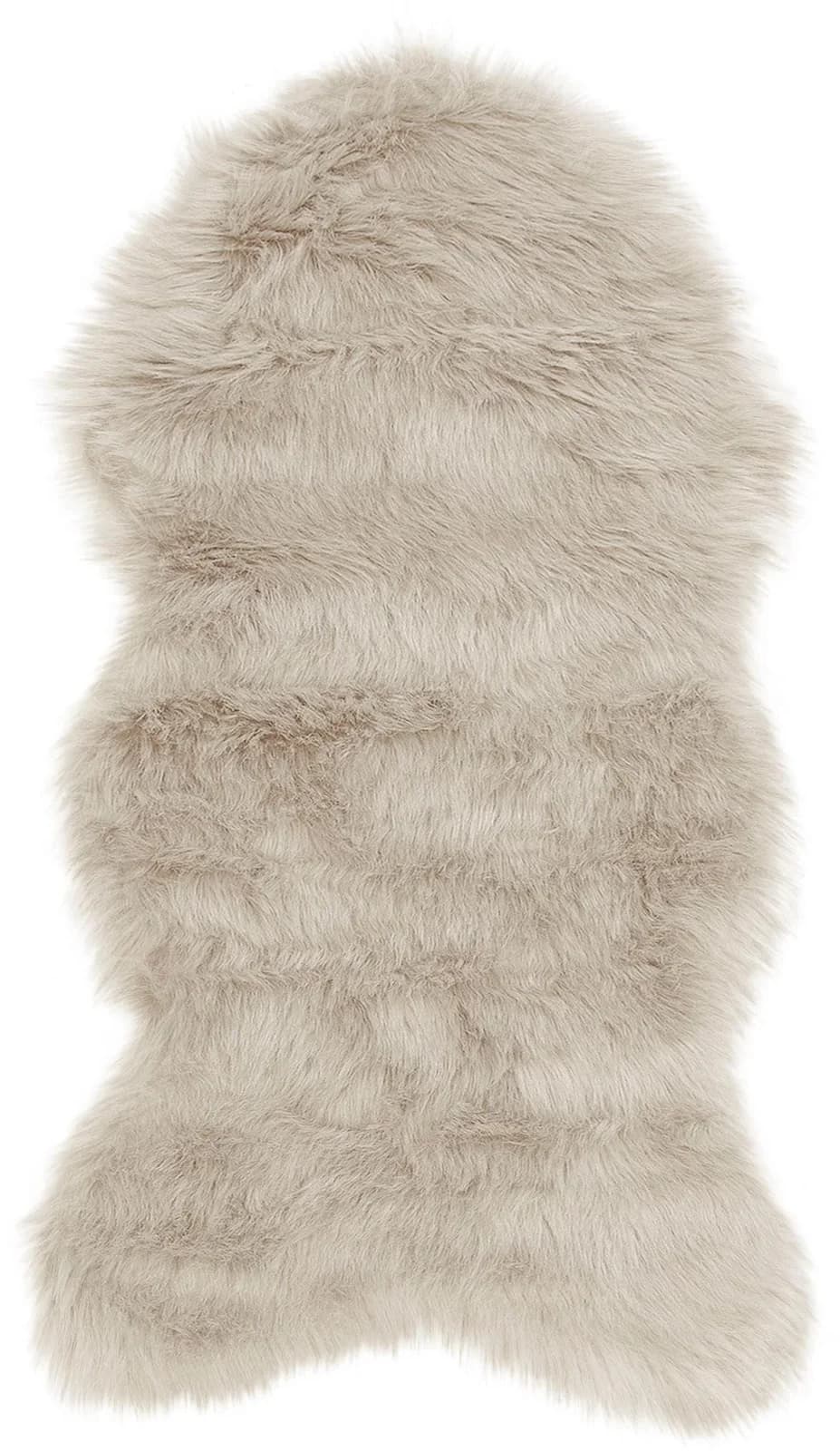 Valeria Fellteppich Beige Hochflor Kunstfaser