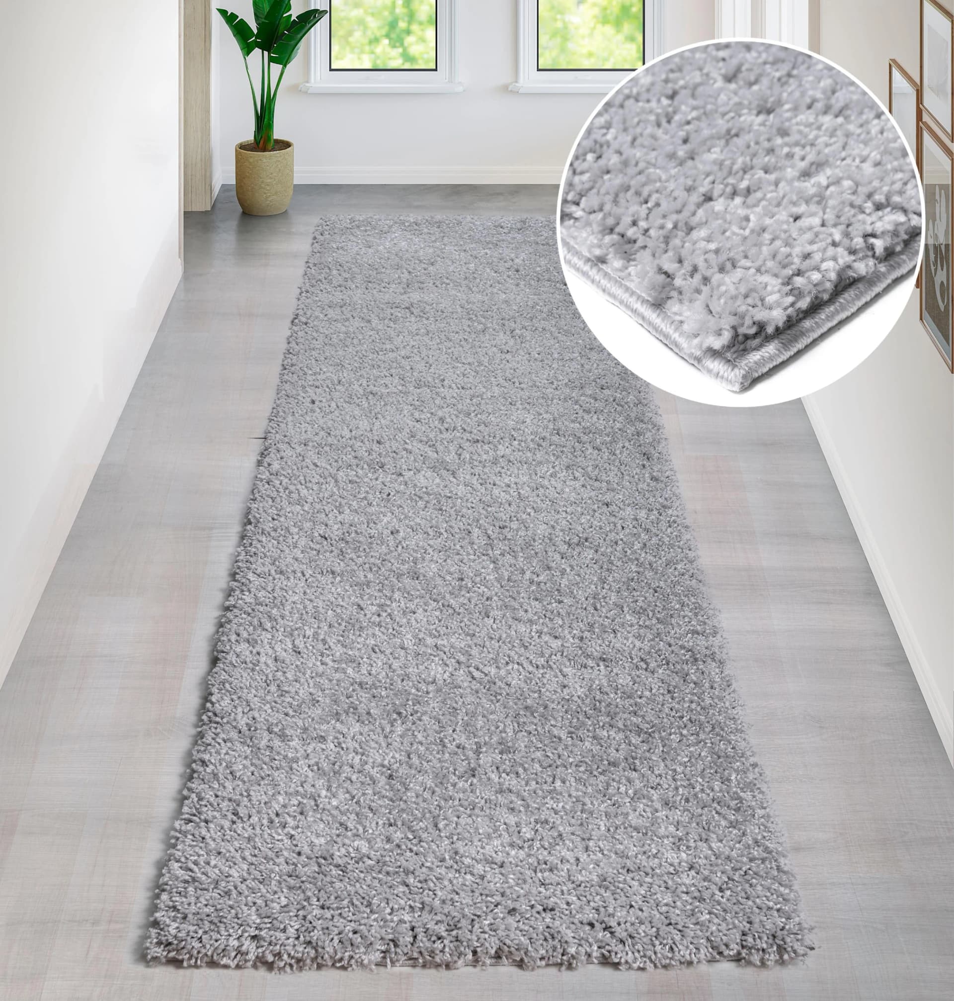 Läufer MY HOME Shaggy 30 Hochflor Kunstfaser 80x300 cm