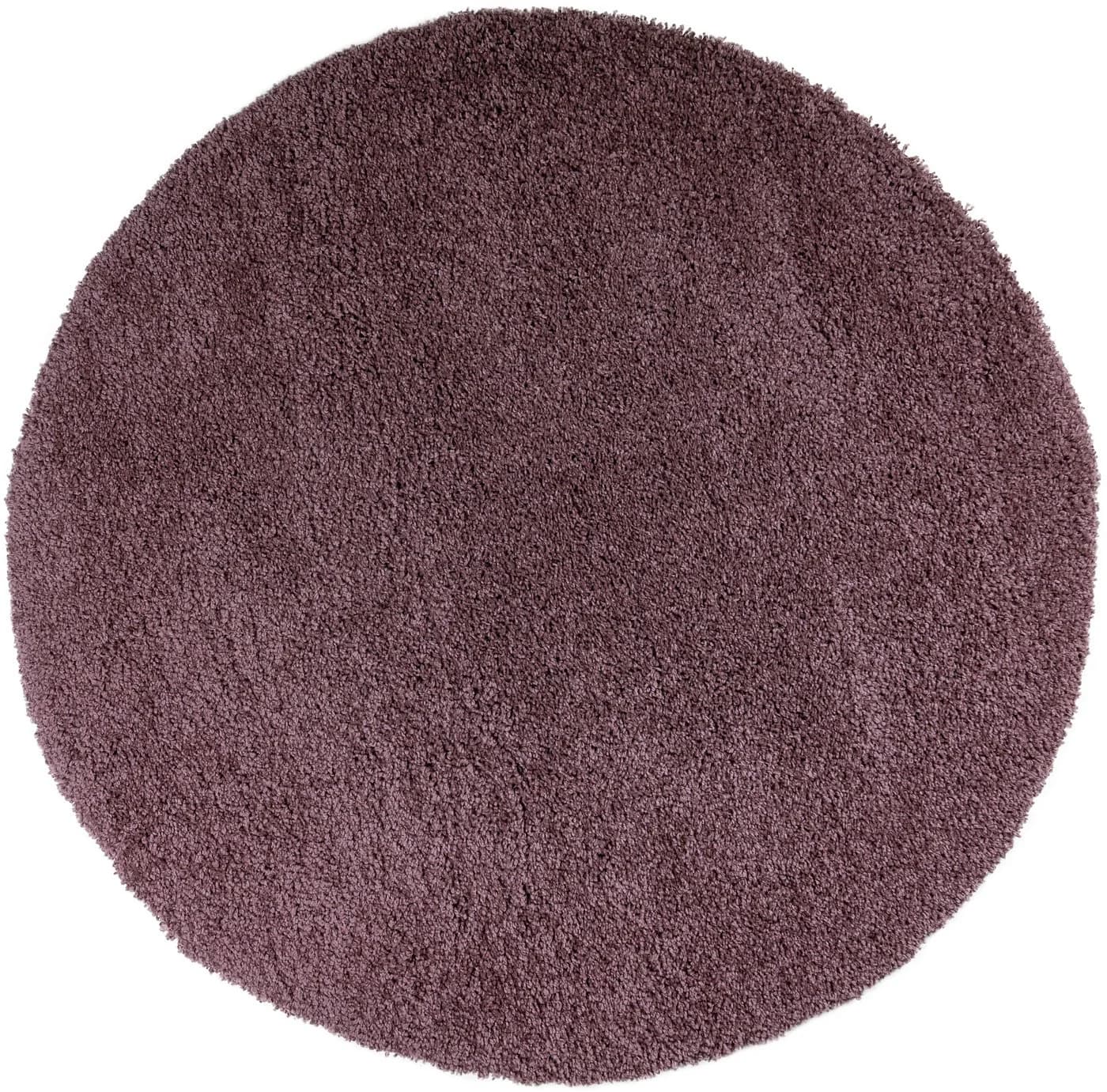 OTTO HOME Shaggy 30 Teppich Rund Braun Mahagoni 140cm