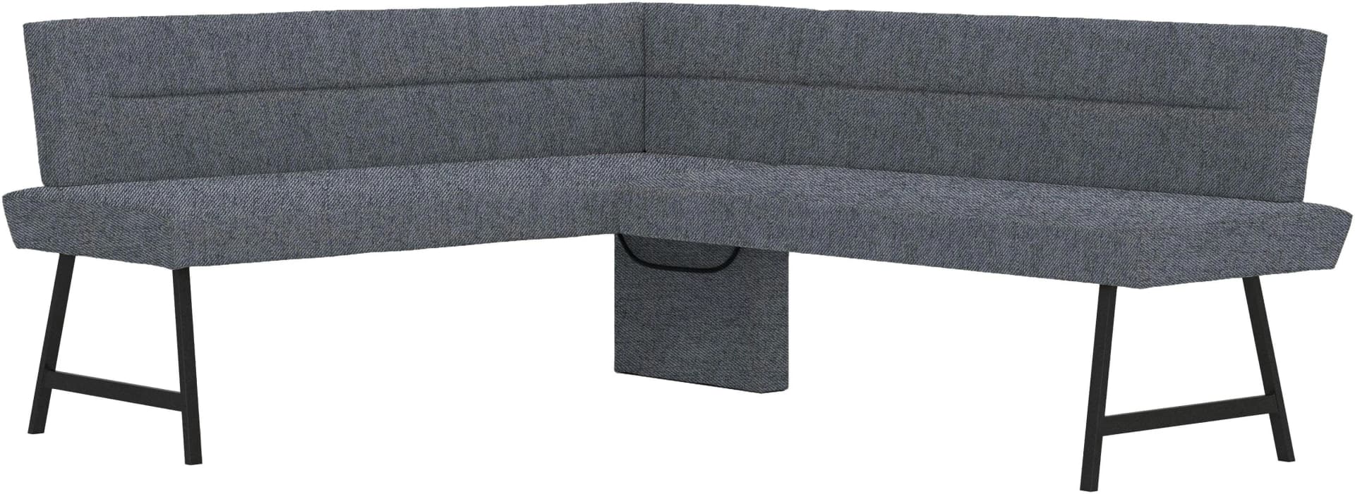 OTTO HOME Eckbank Sava Dunkelgrau Polyester Gepolstert
