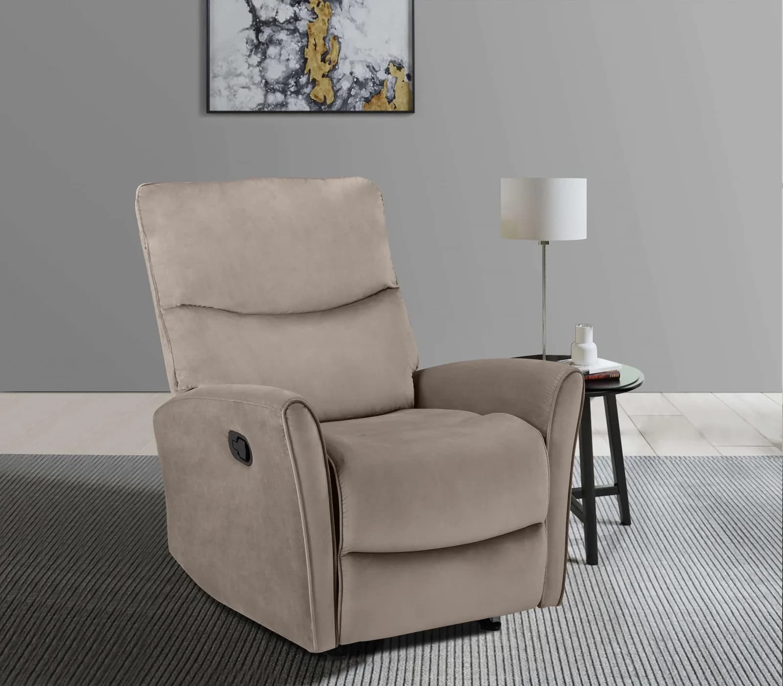 HOME AFFAIRE Relaxsessel Chesley mit Schlaffunktion Grau