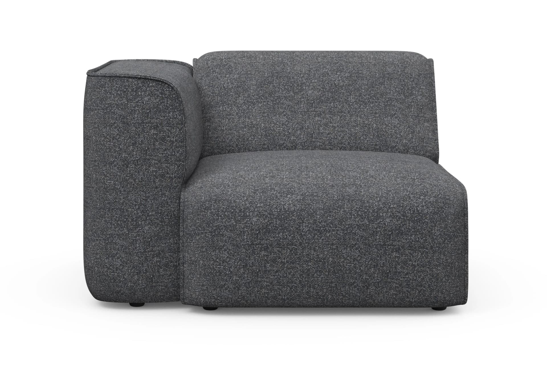OTTO HOME Sessel Eckelement Grau 100% Polyester Vormontiert