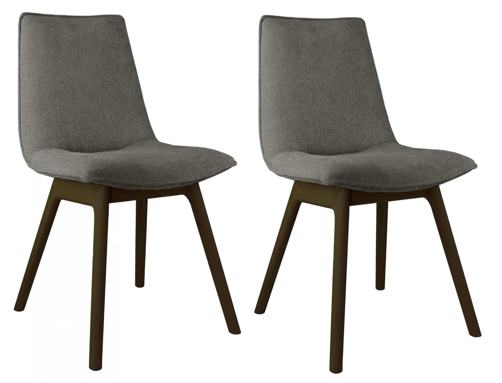 OTTO HOME Ramon 4-Fußstuhl Grau Buche Wenge Massivholz