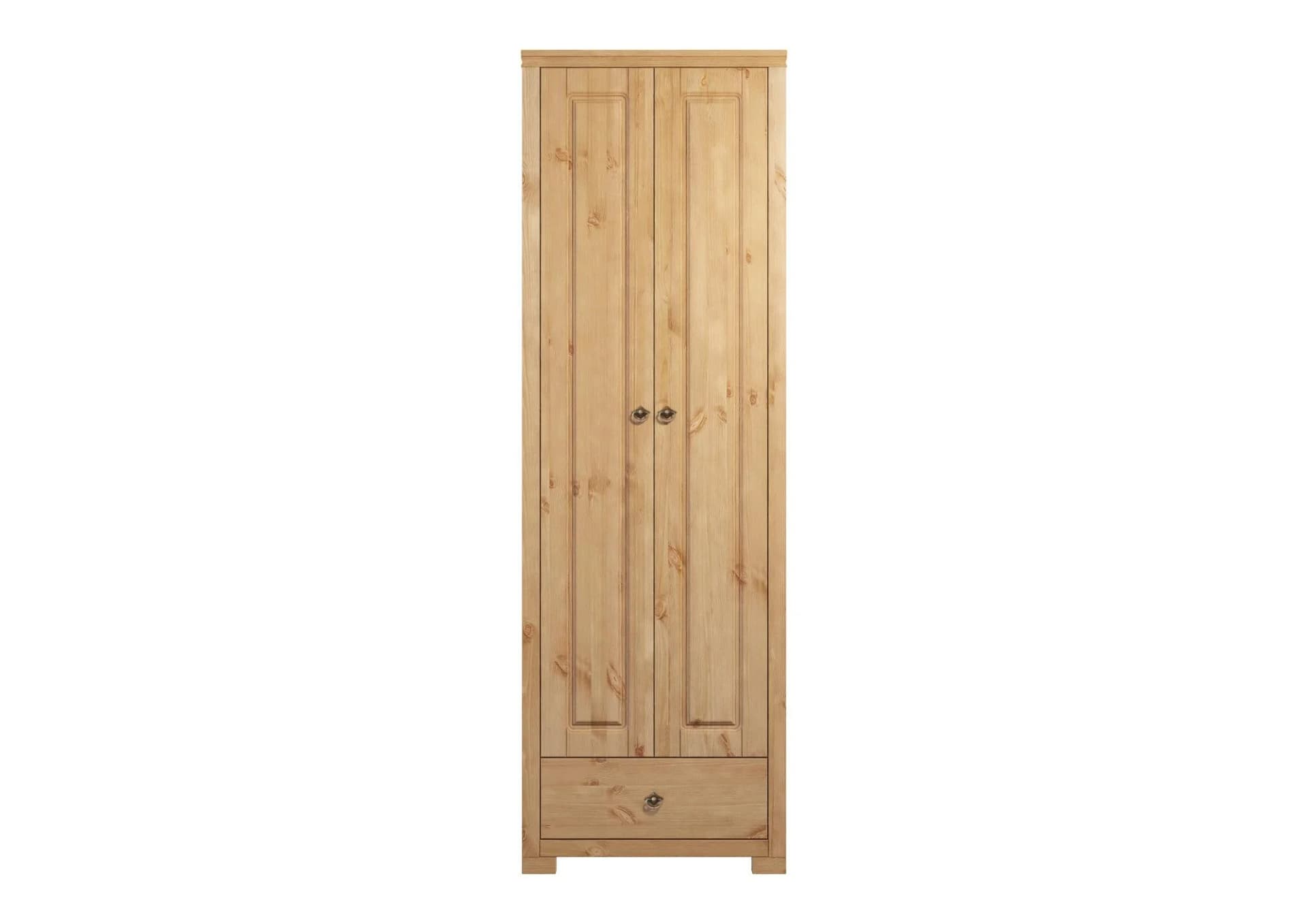 Garderobenschrank HOME AFFAIRE "Gotland" Beige Massivholz Kiefer FSC-zertifiziert
