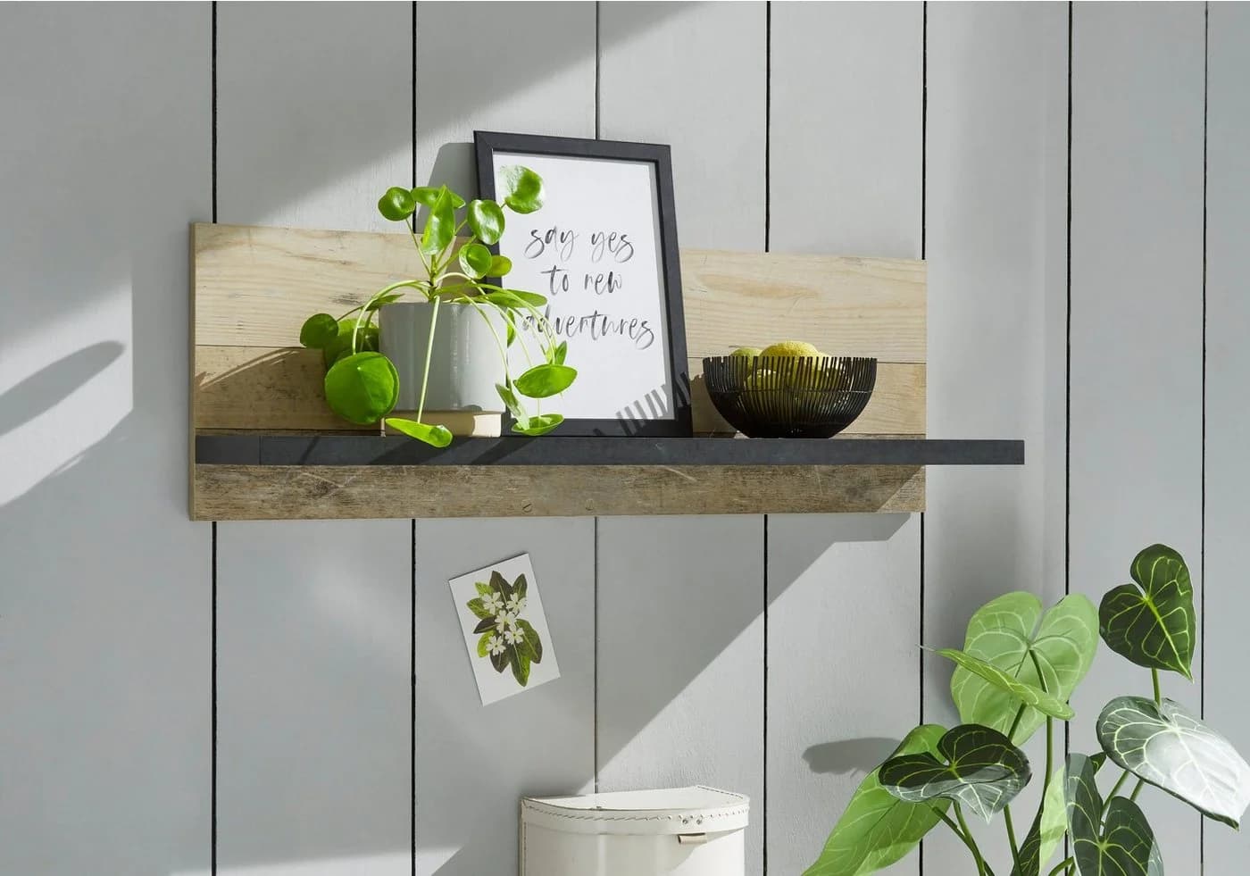 HOME AFFAIRE Wandregal Sherwood Braun Modernes Holz-Dekor