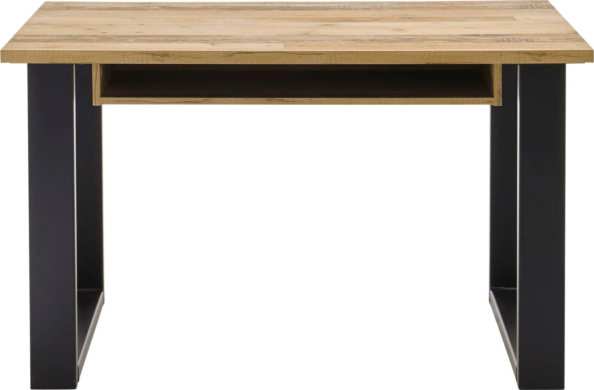 HOME AFFAIRE Schreibtisch SHERWOOD Industrie-Design Braun Anthrazit