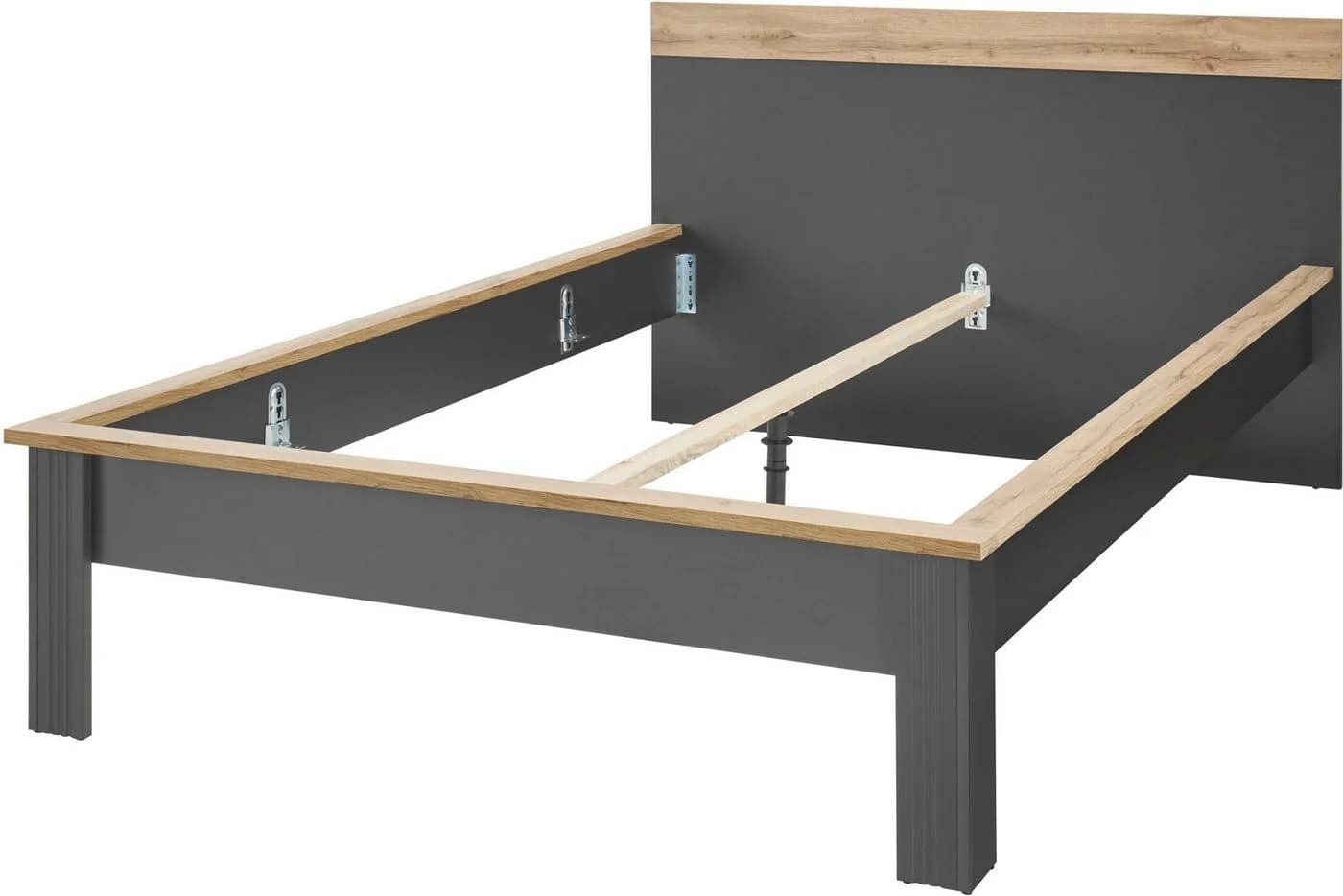 OTTO HOME WESTMINSTER Bett Landhausstil Grau Eiche Dekor