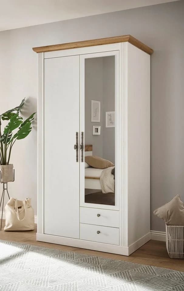 OTTO HOME WESTMINSTER Kleiderschrank Weiß Landhausstil