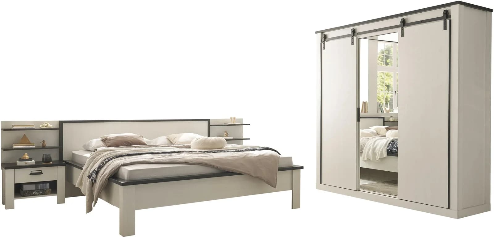 Schlafzimmer-Set HOME AFFAIRE SHERWOOD Weiß