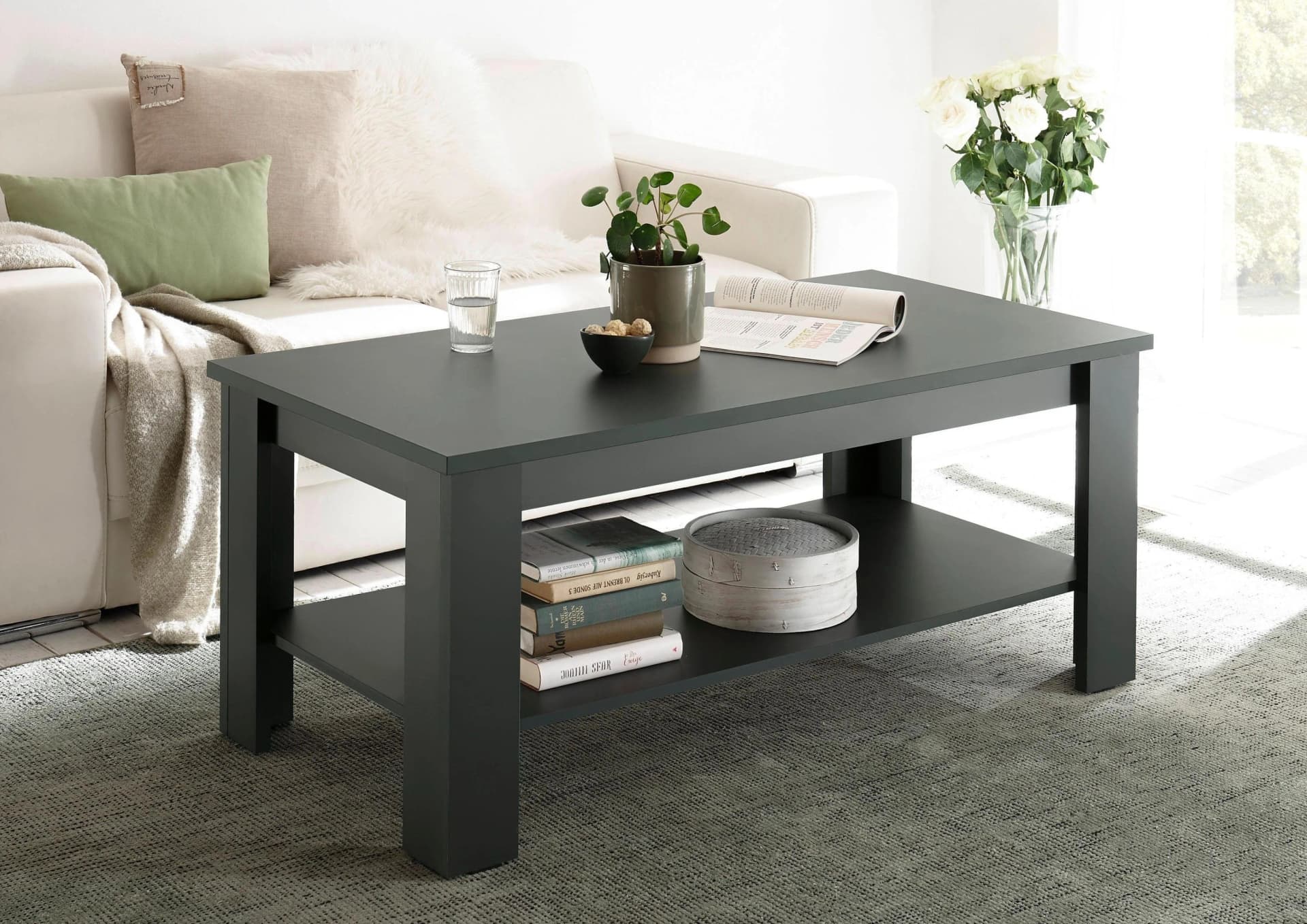 Home Affaire Couchtisch Ascot Grün Rechteckig