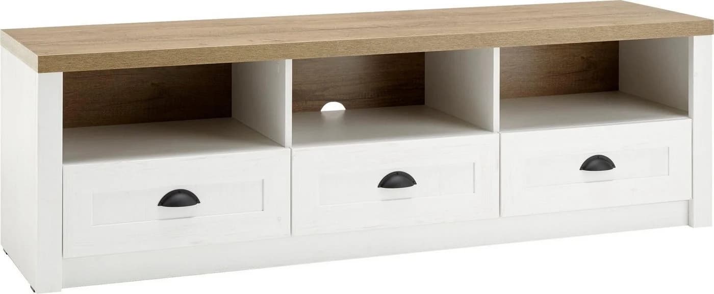 Home affaire Lowboard Beauvais Weiß Landhausstil