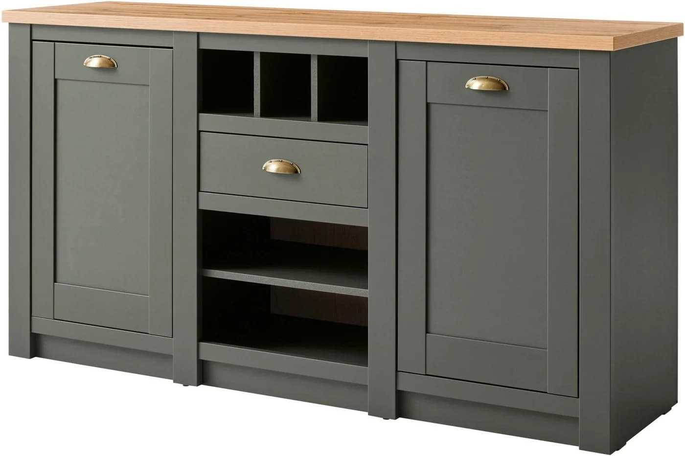 Home Affaire Sideboard Cambridge Grün 145cm FSC Holzwerkstoff