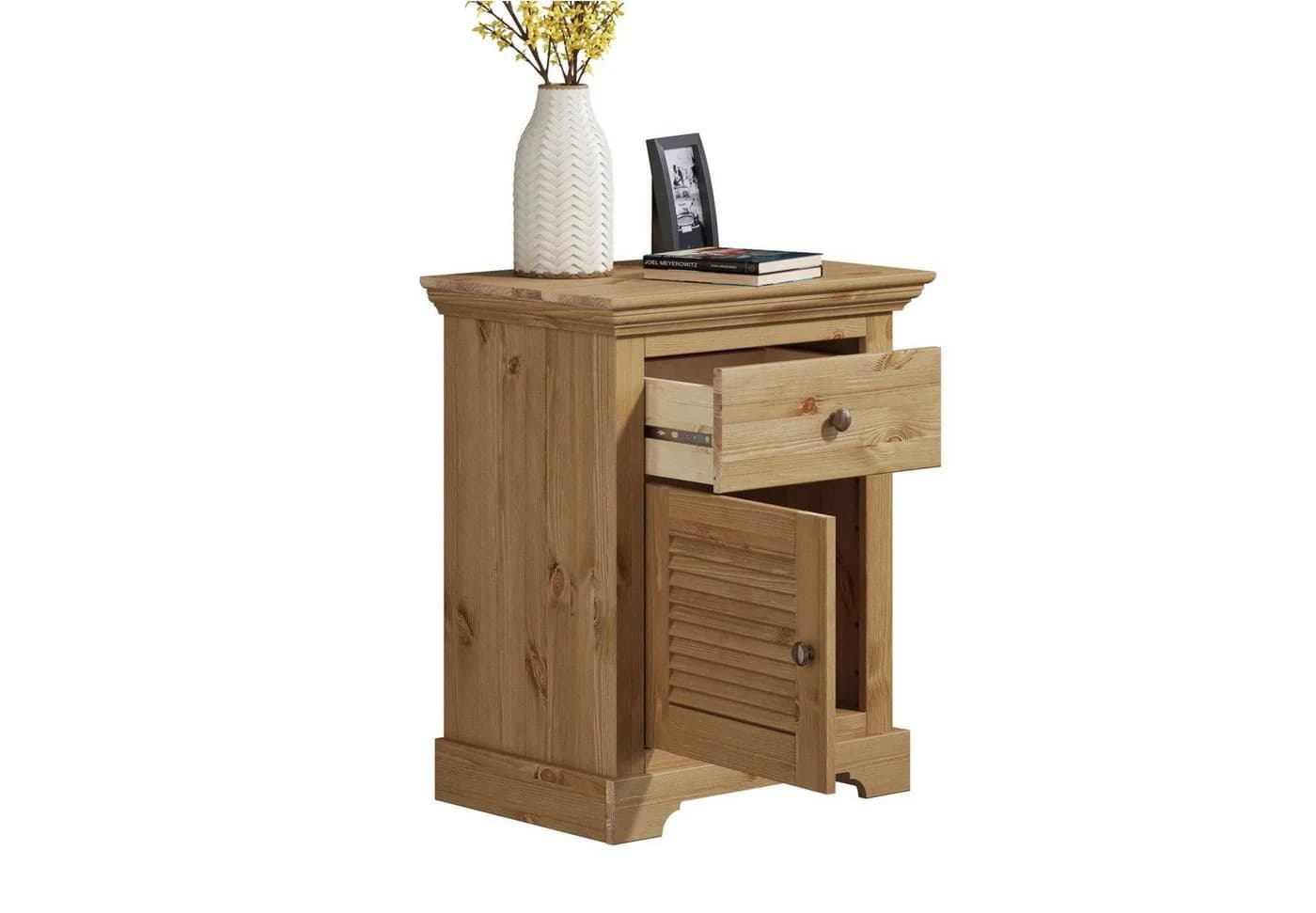 OTTO HOME Nachtkommode Rauna Landhausstil Massivholz Natur