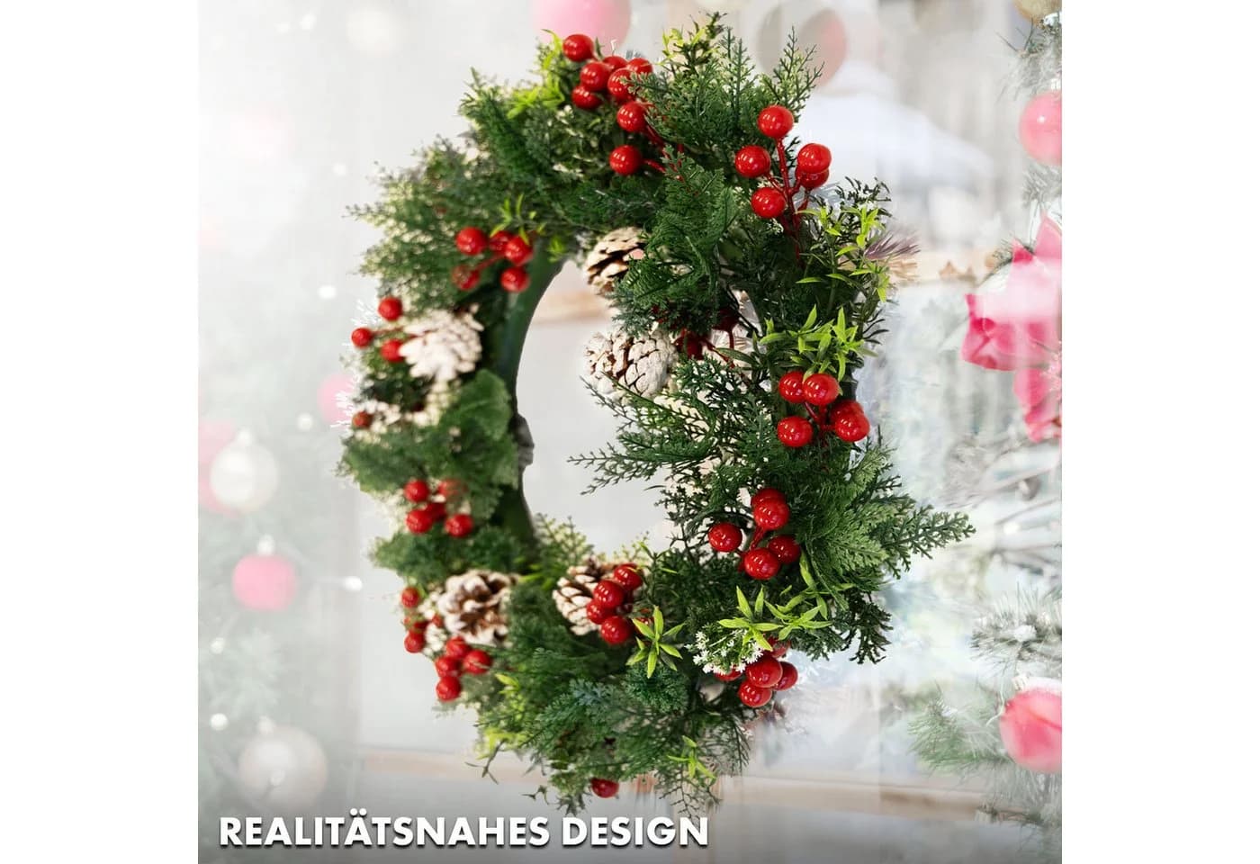Kunstkranz Yuletide Weihnachtlicher Hingucker Kubus