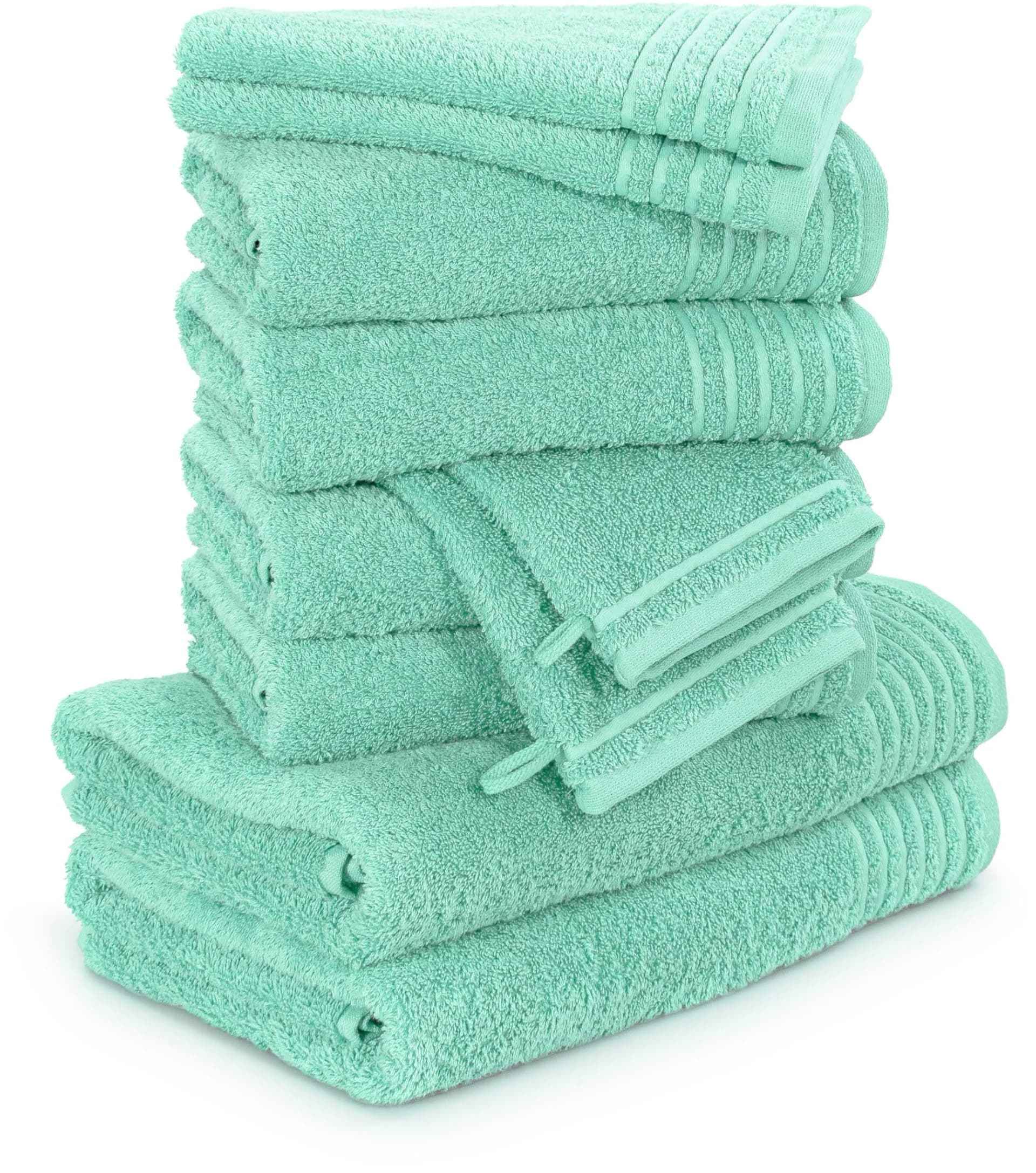 Möve Handtuch Set New Classic Jelly Mint 10-tlg. Baumwolle