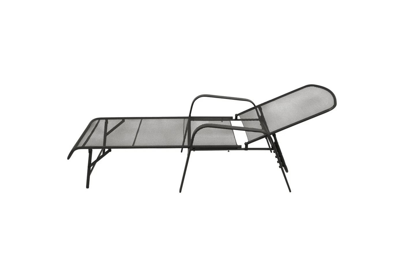 TPFGarden Gartenliege GLASGOW Streckmetall grau