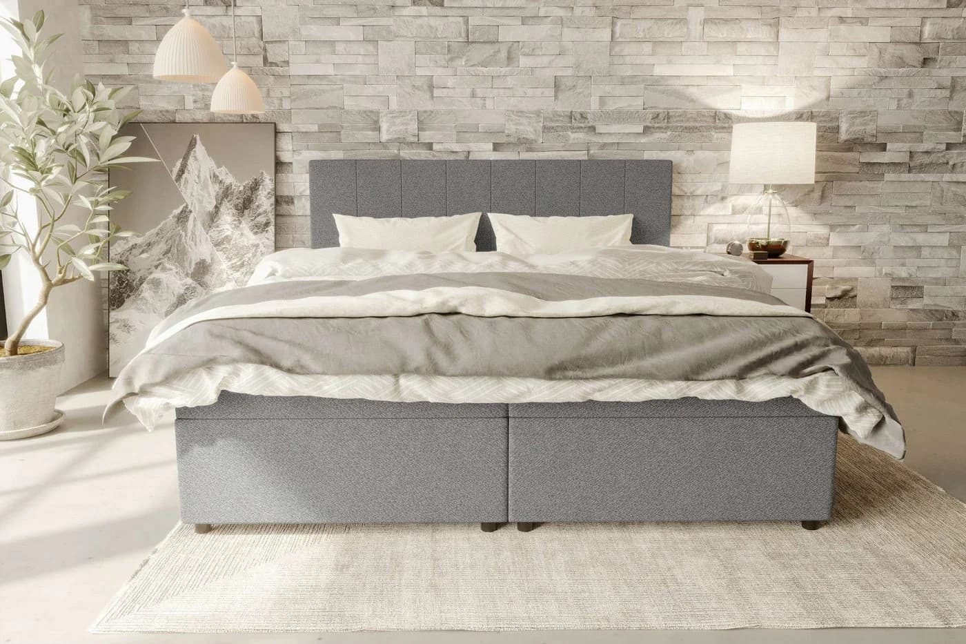 99rooms Boxspringbett Kira mit Topper und Stauraum