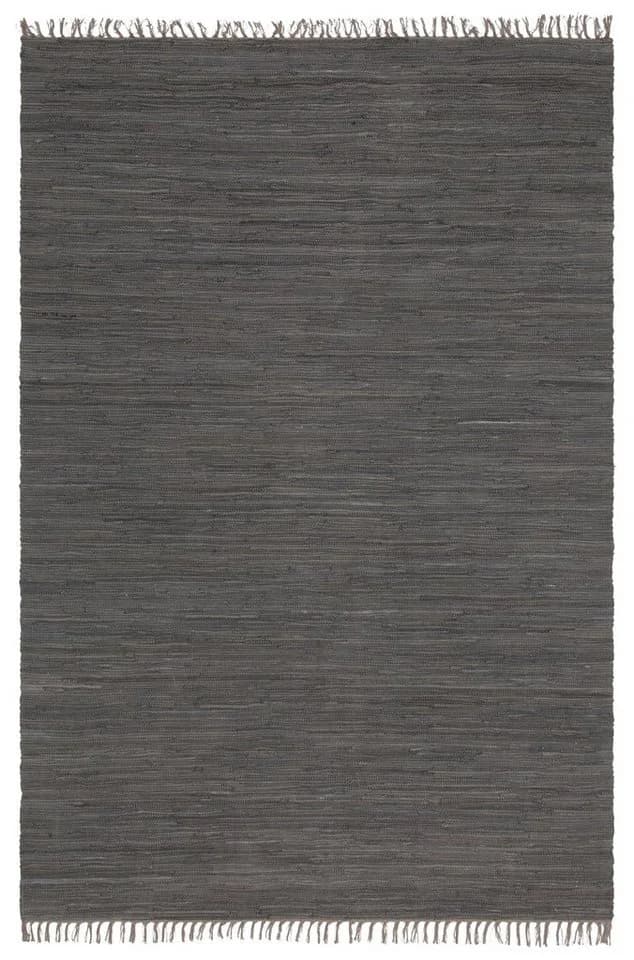 OTTO home Teppich Paul anthrazit Baumwolle 5 mm