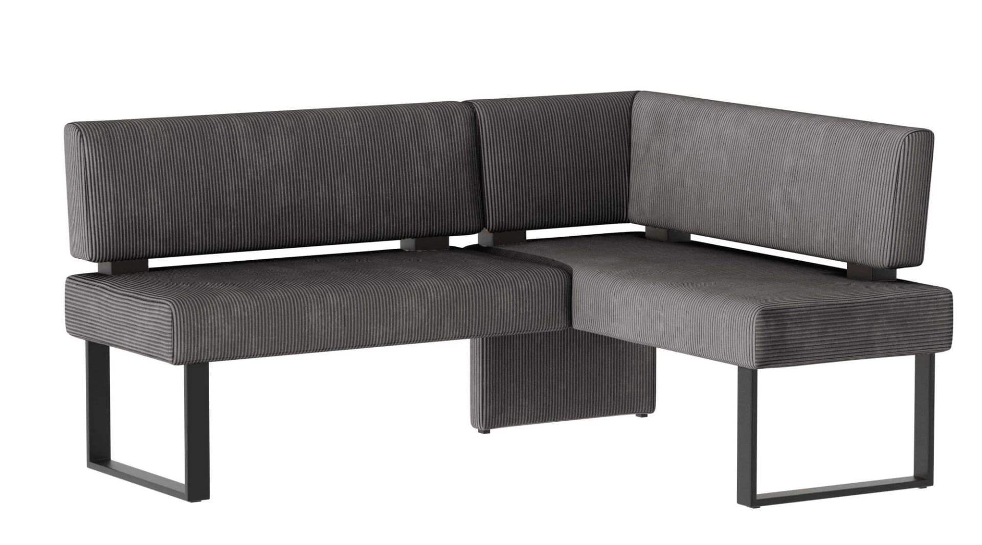 Eckbank OTTO HOME Oliver mit Metallgestell, grau/schwarz