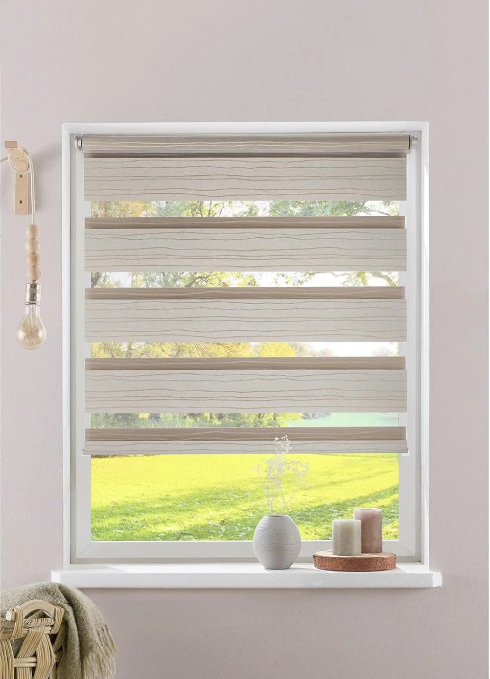 Doppelrollo MY HOME PAGELLA Gr. 6 Beige Polyester