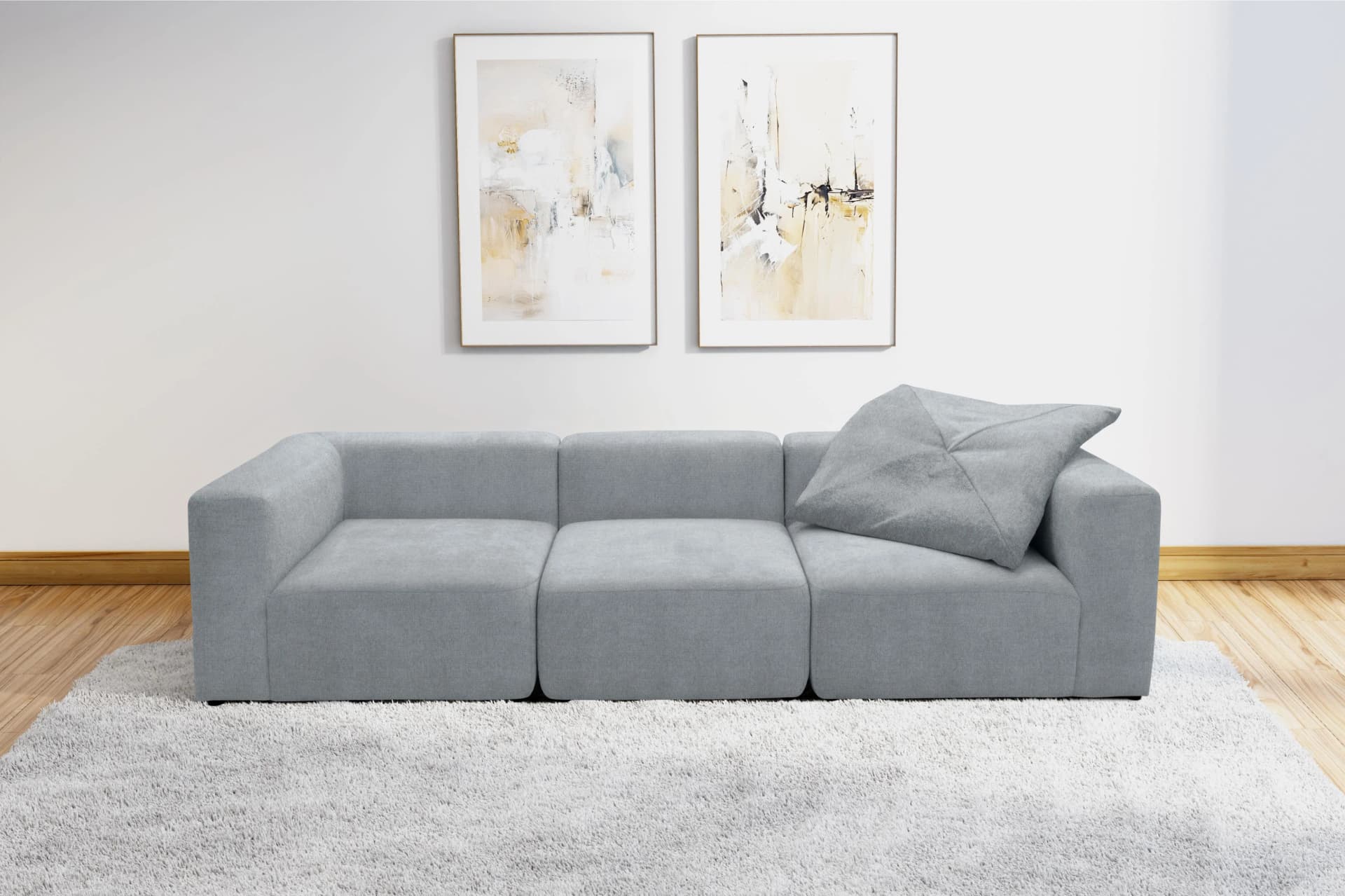 HOME AFFAIRE 3-Sitzer Sofa Utvik Grau Modular