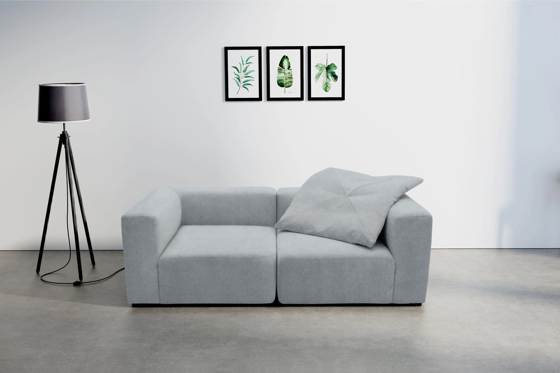 HOME AFFAIRE Sofa Utvik Grau 2-Sitzer Modul