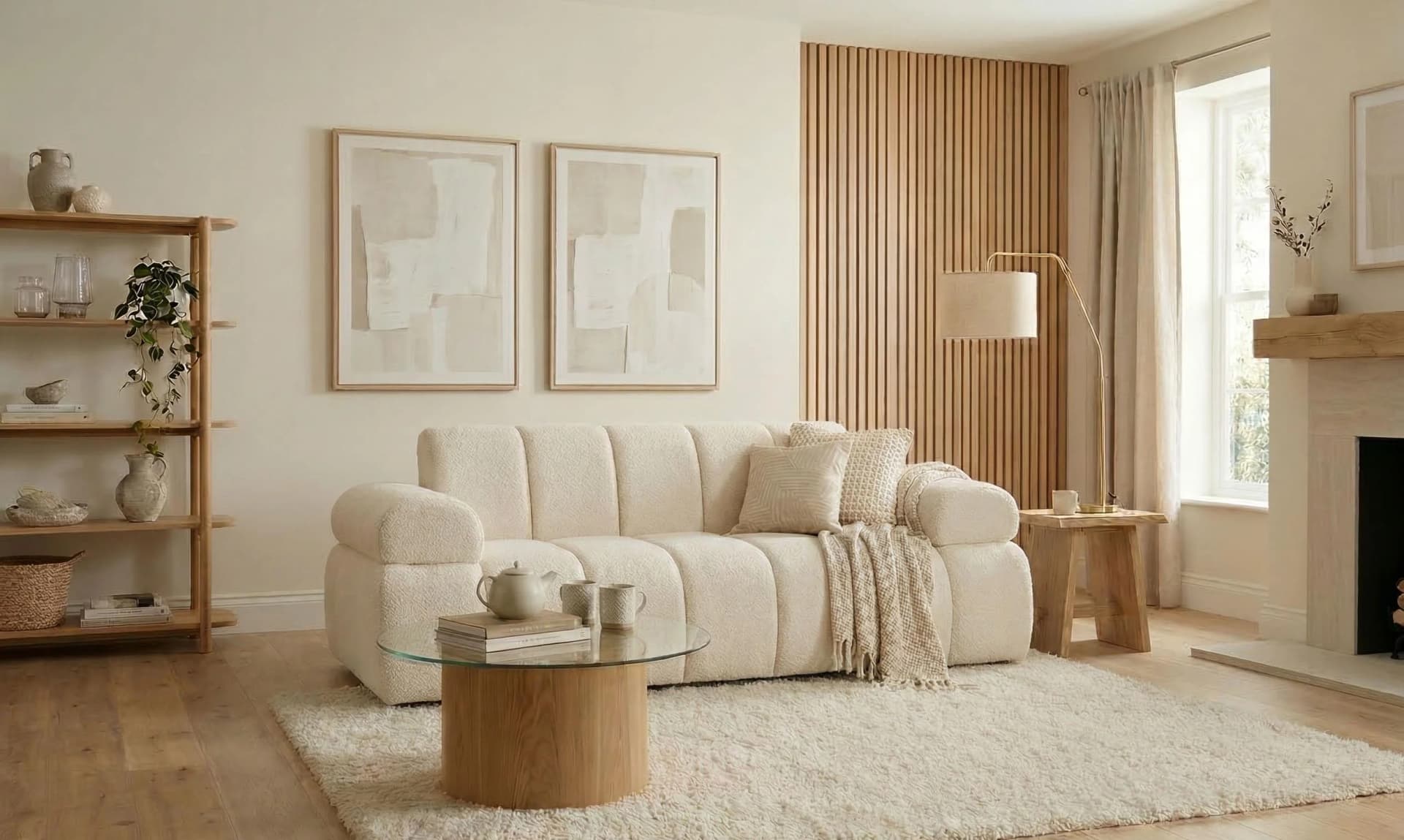 HOME AFFAIRE LYOTH 2-Sitzer Sofa creme mit Steppung