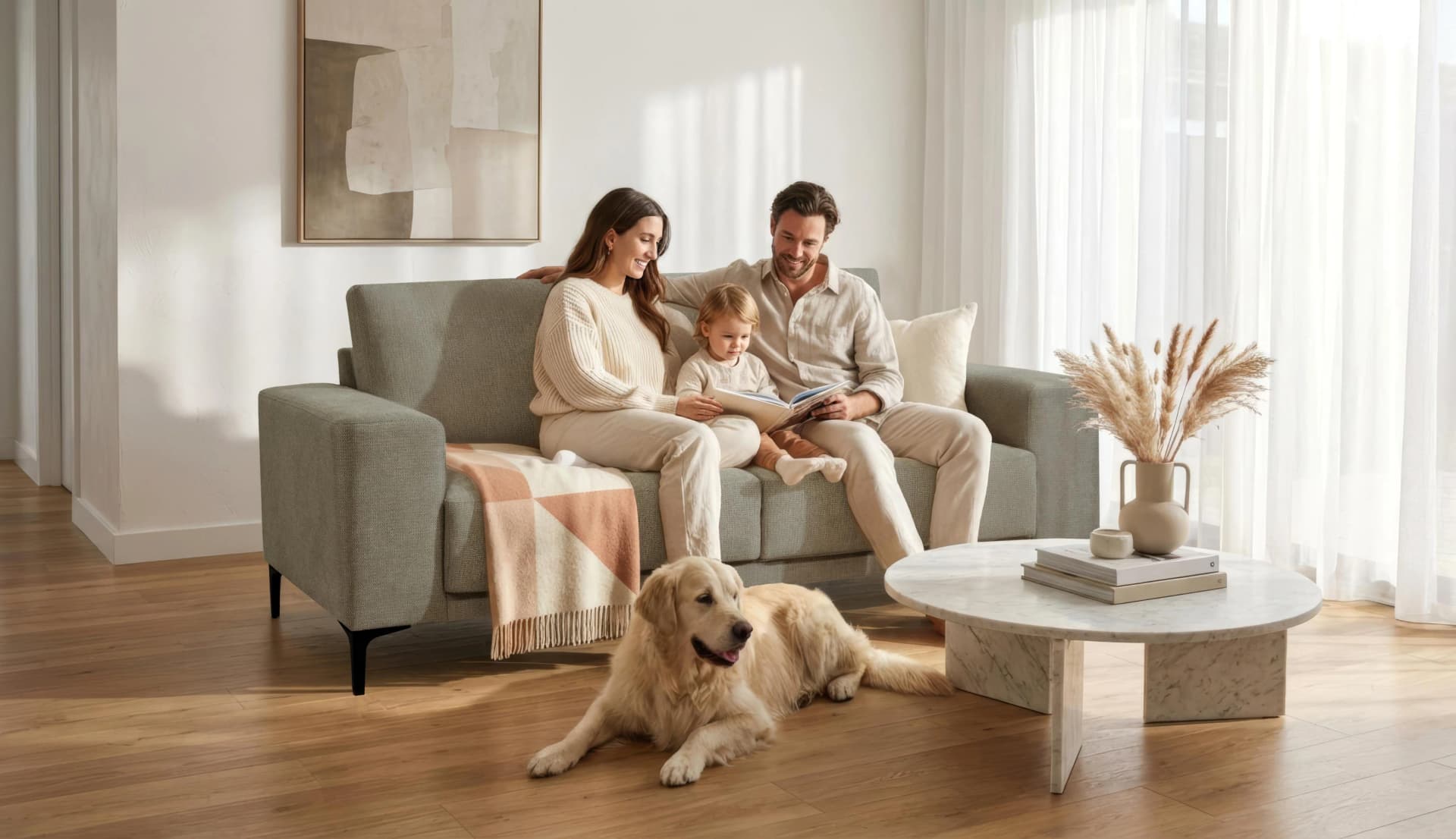 OTTO HOME Xander 2-Sitzer Sofa Grün Chenille Metallfüße