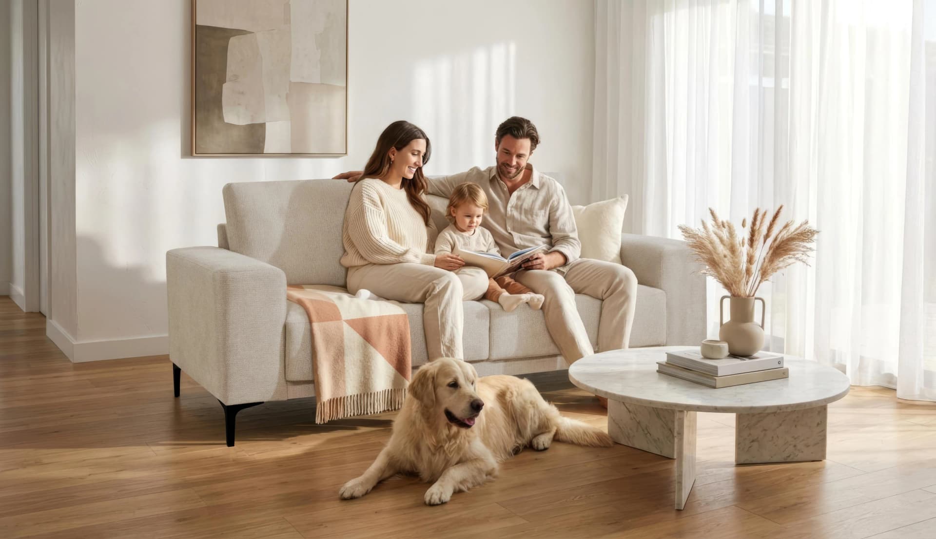 OTTO HOME Xander 2-Sitzer Sofa Beige Chenille