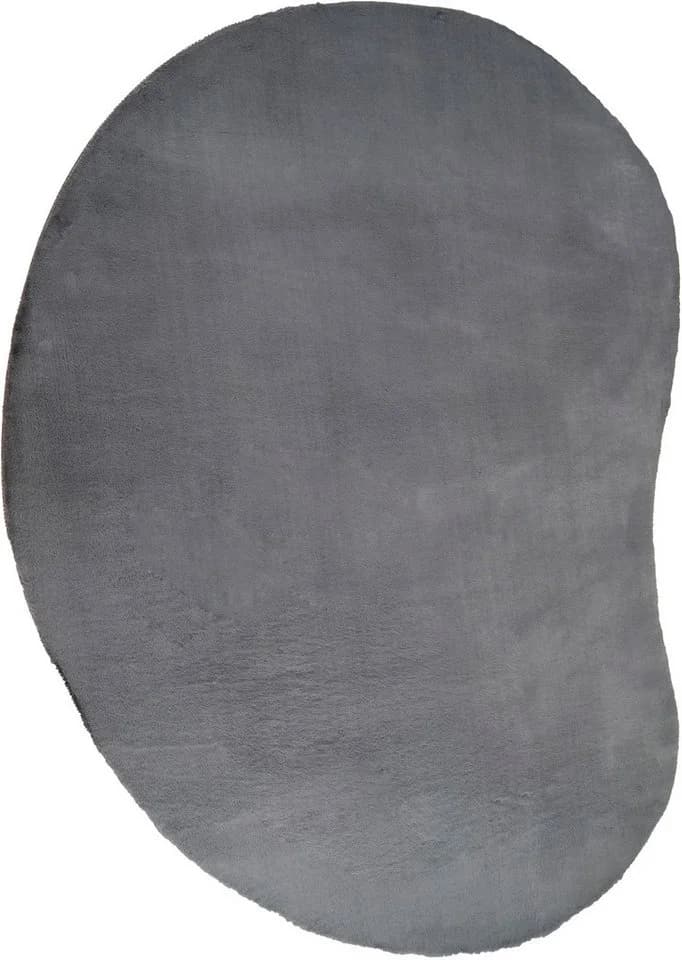 Bruno Banani Hochflor-Teppich Rabbit 2 Bean U-förmig Anthrazit