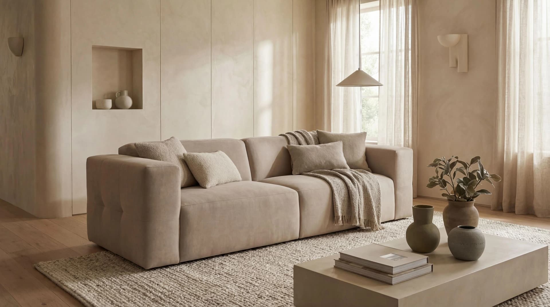 OTTO HOME Kelani 3-Sitzer Sofa Beige Polyester