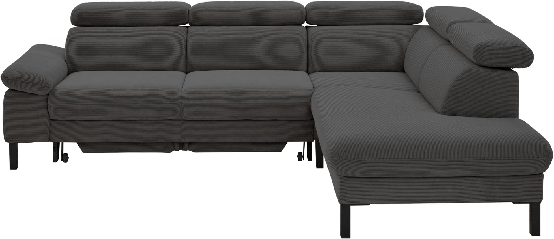 Home Affaire Ecksofa Arnayon Grau Anthrazit mit Bettfunktion und Bettkasten