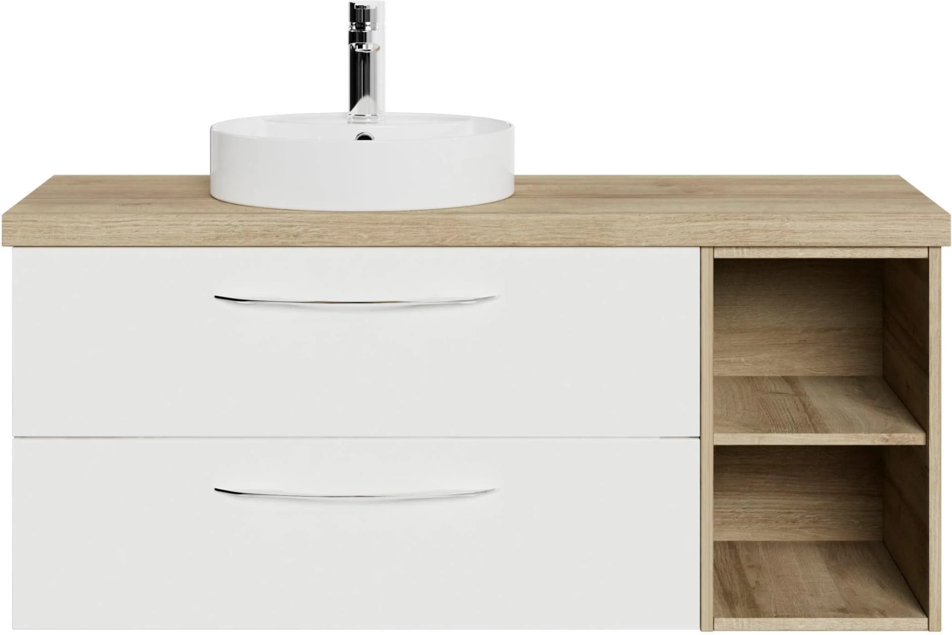 Waschtisch SAPHIR Serie 4035 Keramik-Aufsatzbecken mit Unterschrank