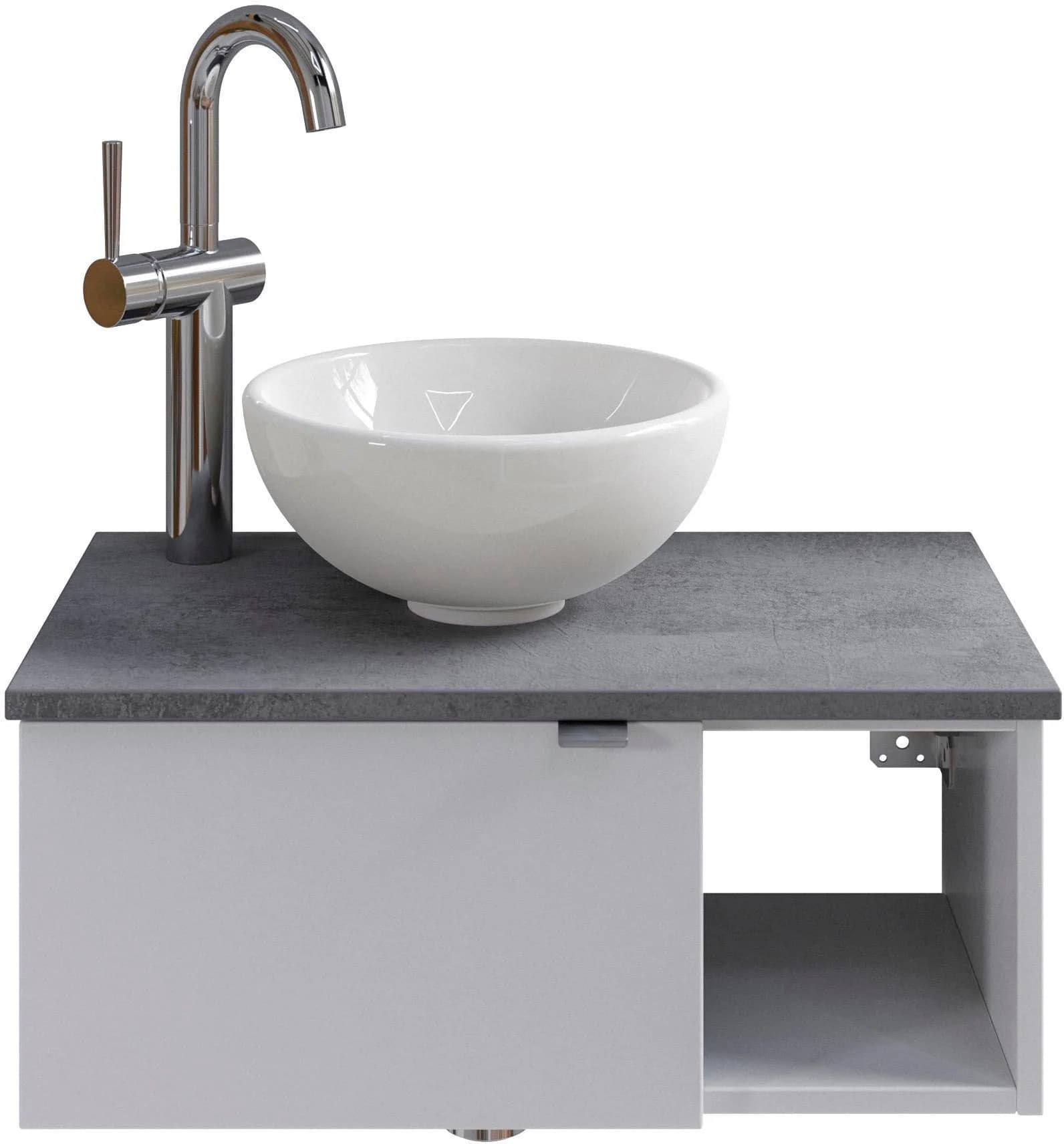 Waschtisch SAPHIR Serie 6915 Weiß mit Unterschrank