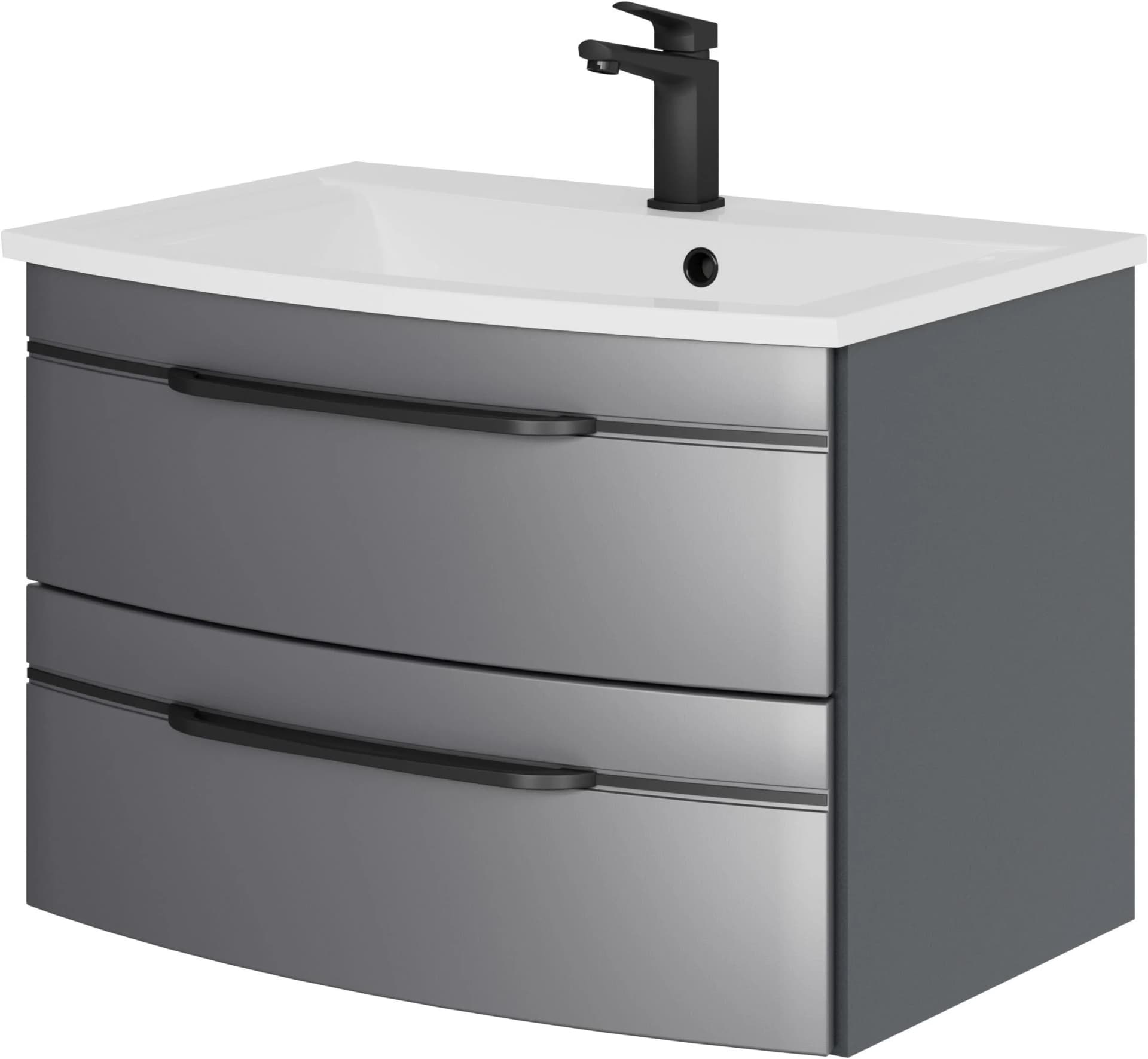 SAPHIR Waschtisch-Set 71,5 cm mit Unterschrank und 2 Schubladen