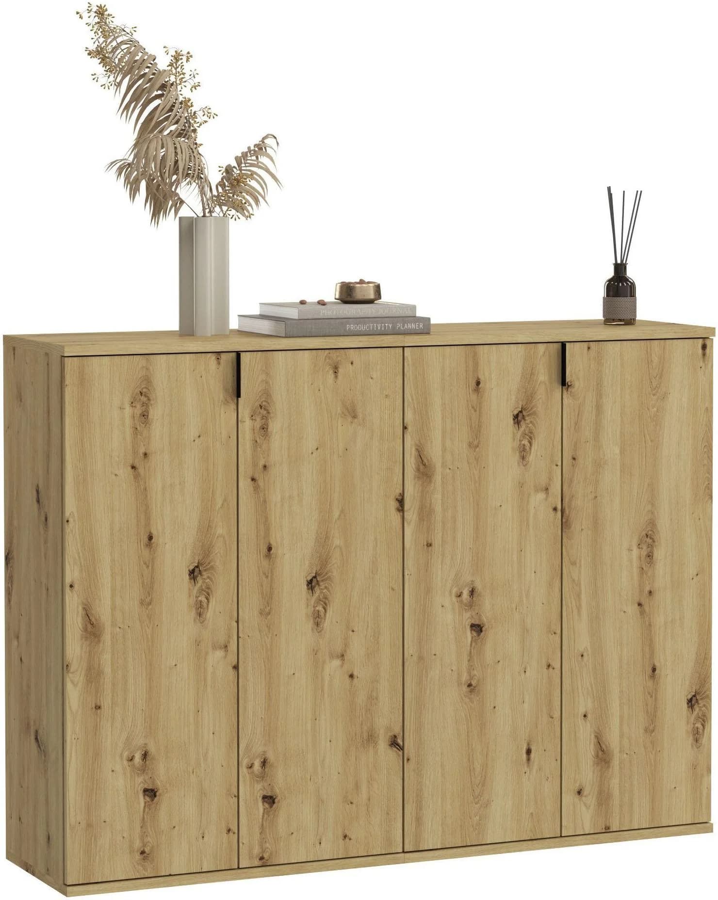 HOME AFFAIRE Garderoben-Set Trondheim 2 Kommoden Braun