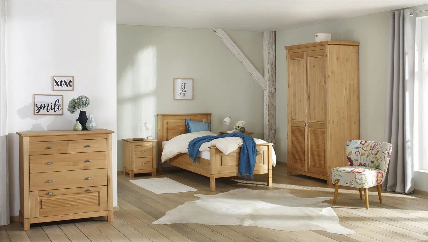 OTTO HOME Schubkastenkommode Rauna Natur Geölt Massivholz