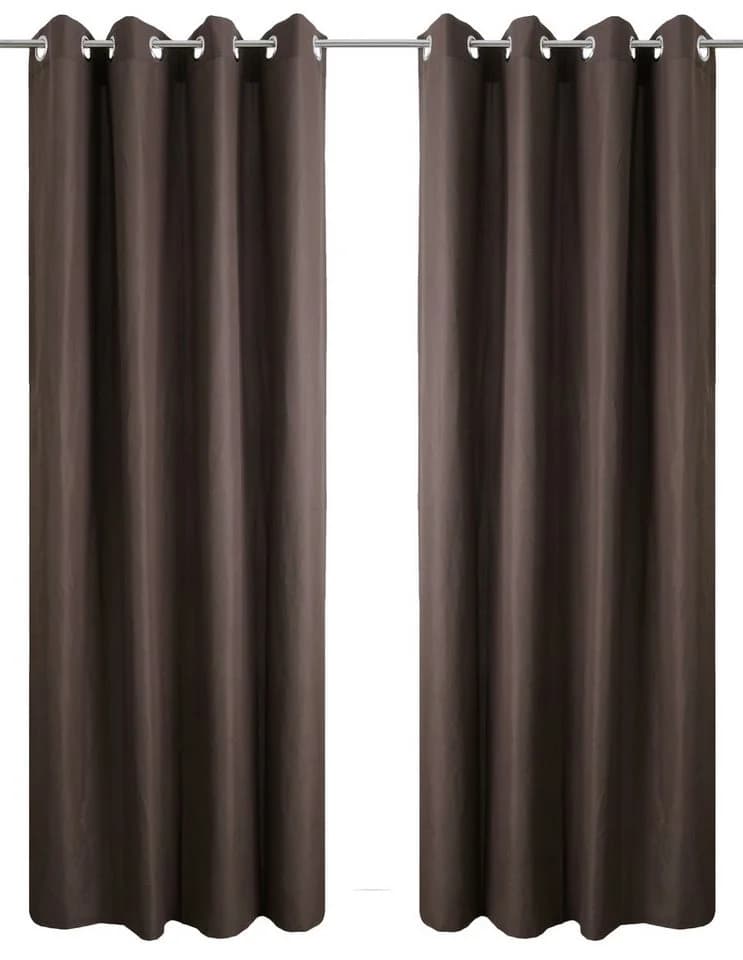 Bruno Banani Vorhang Lagan 2-er Set Braun Polyester