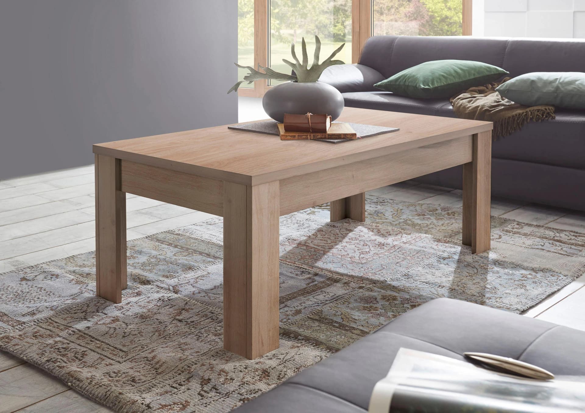 HOME AFFAIRE Firenze Couchtisch Eichefarben Cadiz Rechteckig