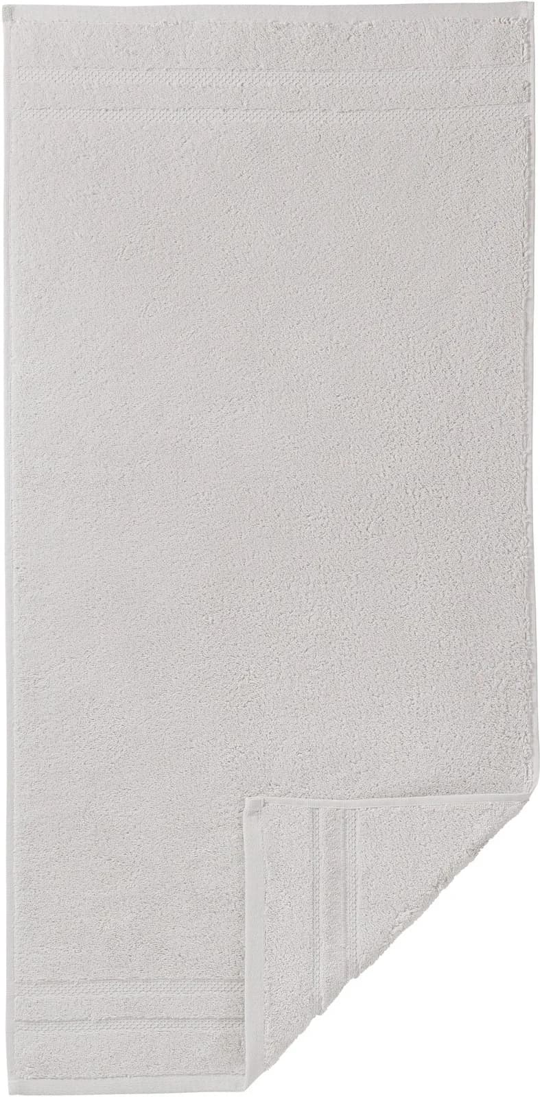 Egeria Handtücher Micro Touch 2er Set Hellgrau 50x100cm Baumwolle